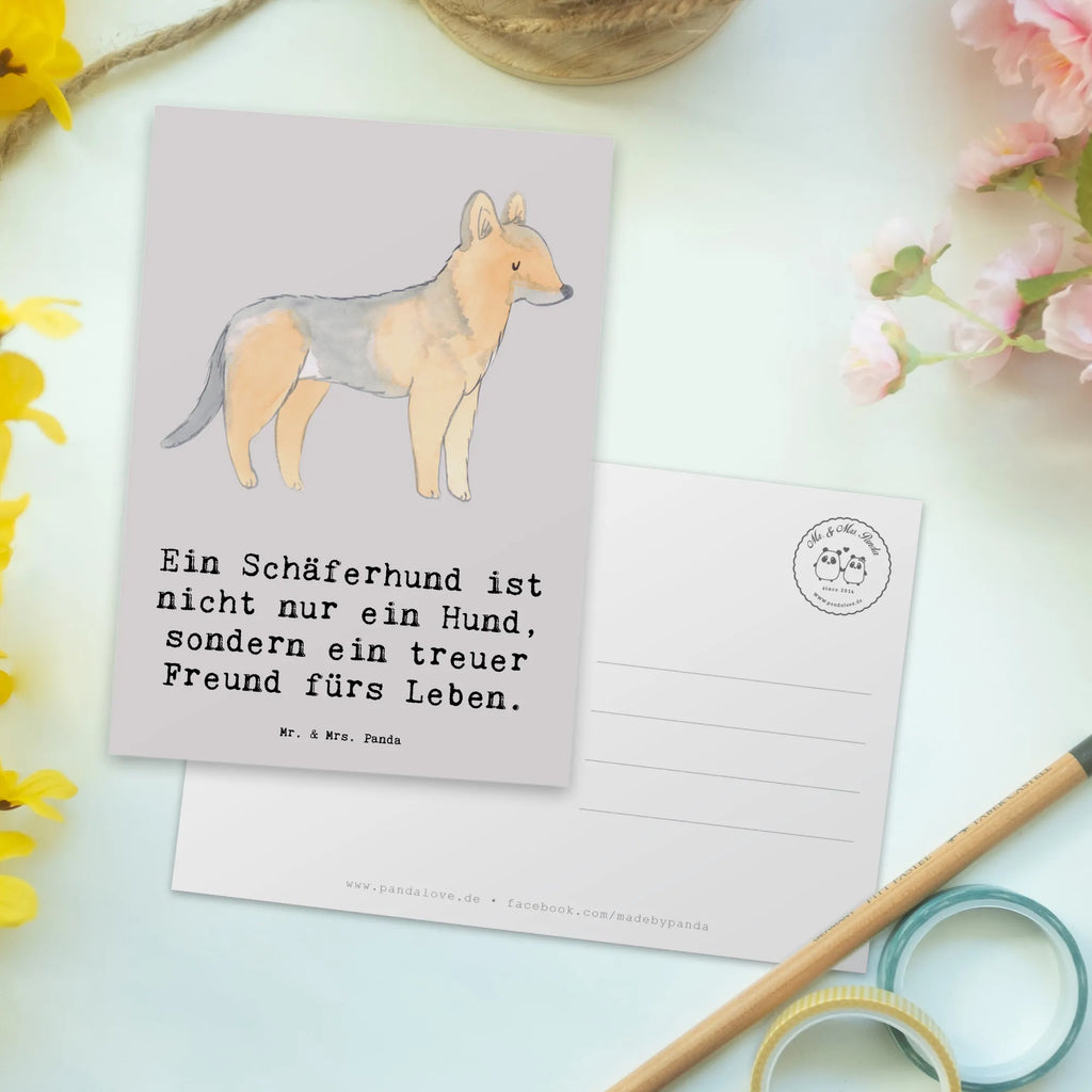 Postkarte Schäferhund Freund Dankeskarte, Ansichtskarten, Geburtstagskarte, Ansichtskarte, Geschenkkarte, Einladungskarten Geburtstag, Karte, Einladung, Einladung Geburtstag, Postkarte, Grußkarte, Einladungskarte, Hund, Hunderasse, Rassehund, Hundebesitzer, Geschenk, Tierfreund, Schenken, Welpe