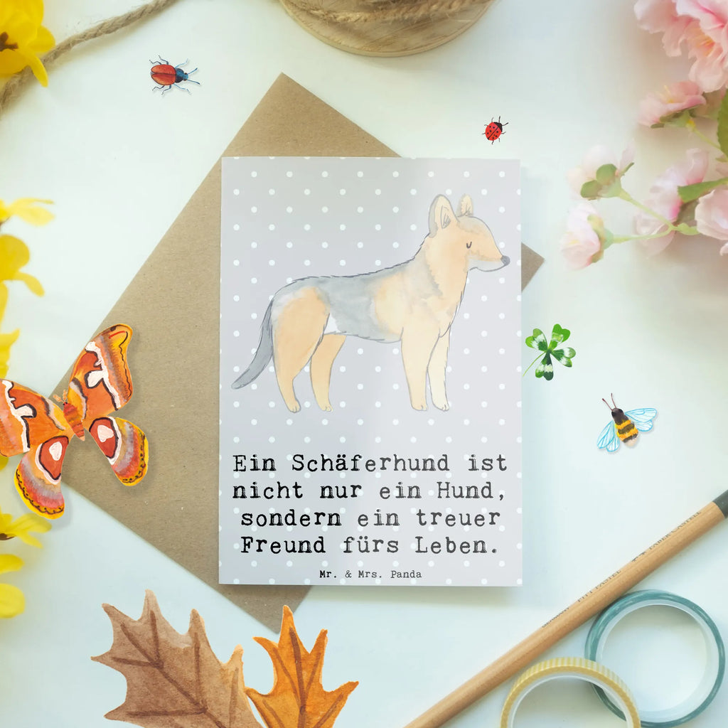Grußkarte Schäferhund Freund Karte, Grußkarte, Geburtstagskarte, Einladungskarte, Klappkarte, Ansichtskarten, Hochzeitskarte, Glückwunschkarte, Hund, Hunderasse, Rassehund, Hundebesitzer, Geschenk, Tierfreund, Schenken, Welpe