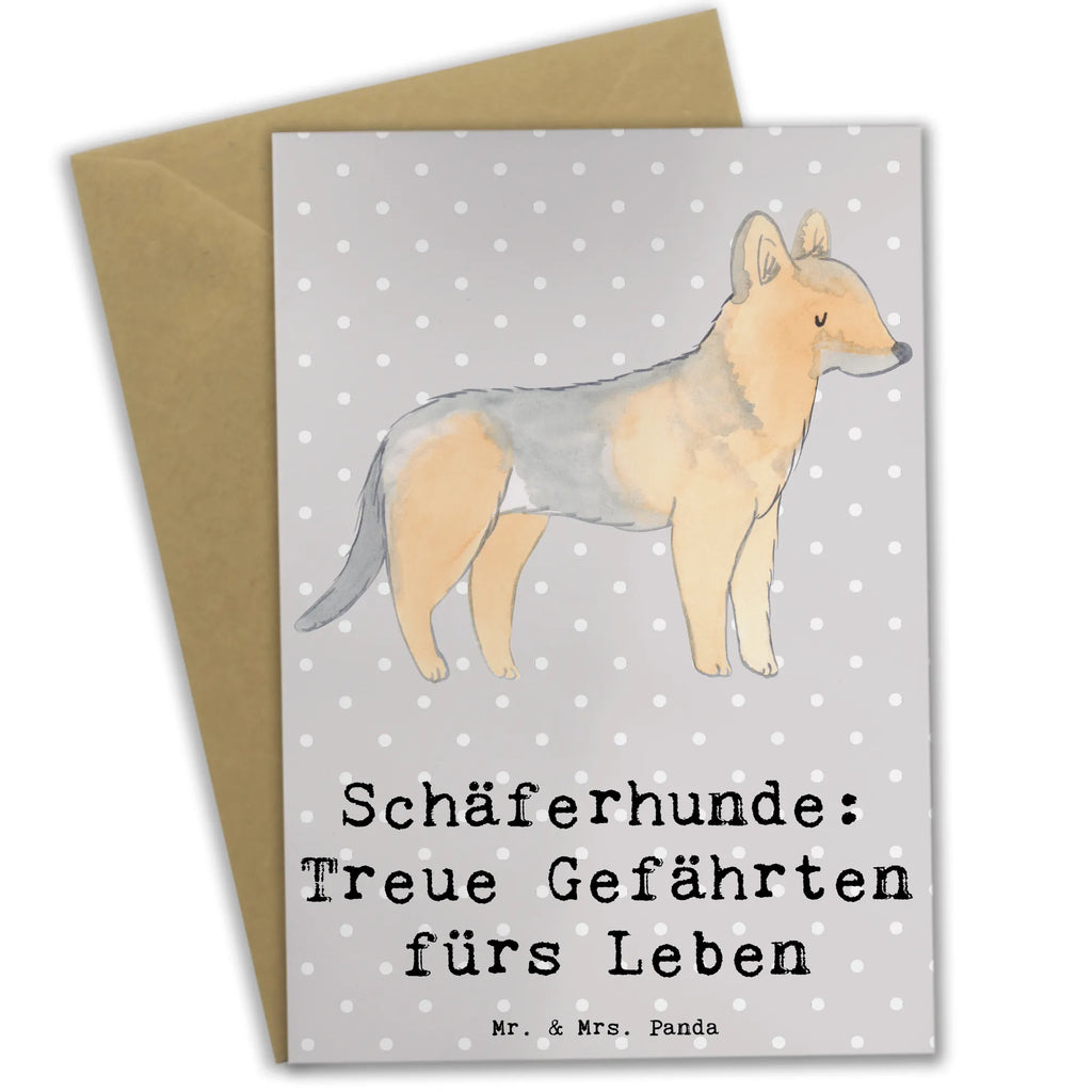 Grußkarte Schäferhund Gefährten Einladungskarte, Grußkarte, Hochzeitskarte, Karte, Ansichtskarten, Geburtstagskarte, Klappkarte, Glückwunschkarte, Hund, Hunderasse, Rassehund, Hundebesitzer, Geschenk, Tierfreund, Schenken, Welpe