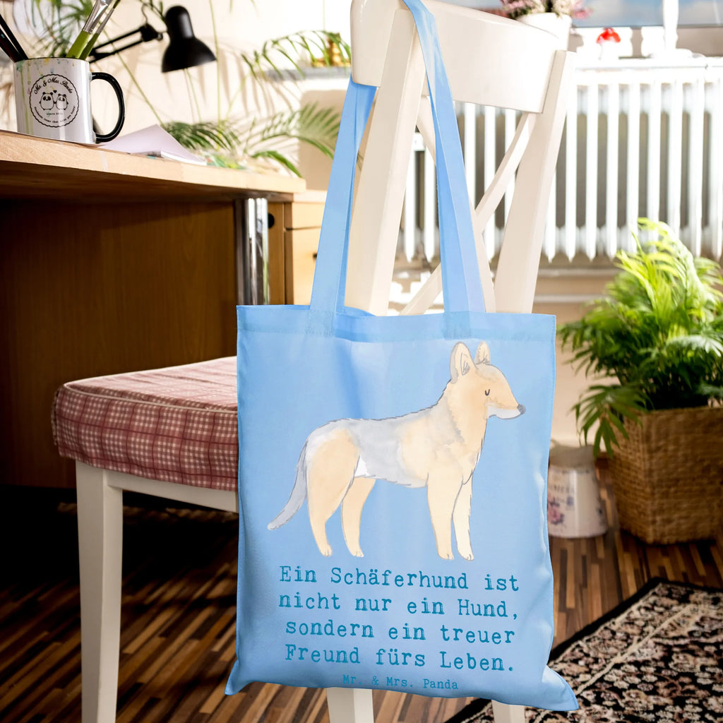 Tragetasche Schäferhund Freund Tasche, Jutebeutel, Einkaufstüte, Tragetasche, Stoffbeutel, Einkaufstasche, Badetasche, Beuteltasche, Schultertasche, Jutetasche, Stofftasche, Laptoptasche, Strandtasche, Umhängetasche, Shopper, Beutel, Hund, Hunderasse, Rassehund, Hundebesitzer, Geschenk, Tierfreund, Schenken, Welpe