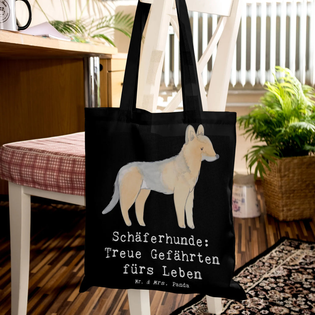 Tote bag Schäferhunde: Treue Gefährten fürs Leben Stoffbeutel, Strandtasche, Tragetasche, Jutebeutel, Jutetasche, Schultertasche, Tasche, Laptoptasche, Stofftasche, Shopper, Umhängetasche, Einkaufstüte, Beutel, Badetasche, Beuteltasche, Einkaufstasche, Hund, Hunderasse, Rassehund, Hundebesitzer, Geschenk, Tierfreund, Schenken, Welpe