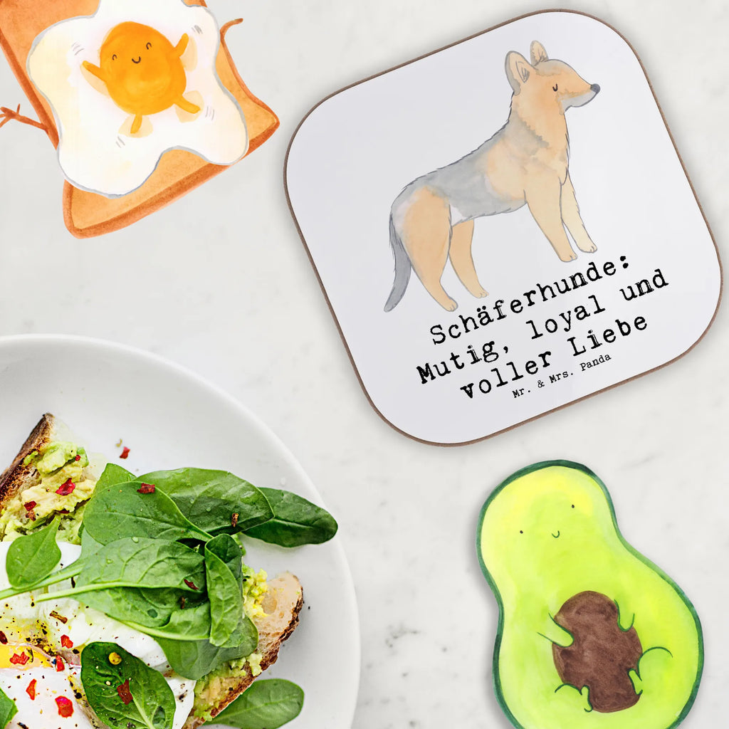Square coaster Schäferhunde: Mutig, loyal und voller Liebe Bierdeckel, Korkuntersetzer, Glasuntersetzer, Getränkeuntersetzer, Untersetzer, Untersetzer Design, Untersetzer für Gläser, Untersetzer aus Holz, Untersetzer Gläser, Tassen Untersetzer, Holzuntersetzer, Untersetzer Holz, Hund, Hunderasse, Rassehund, Hundebesitzer, Geschenk, Tierfreund, Schenken, Welpe