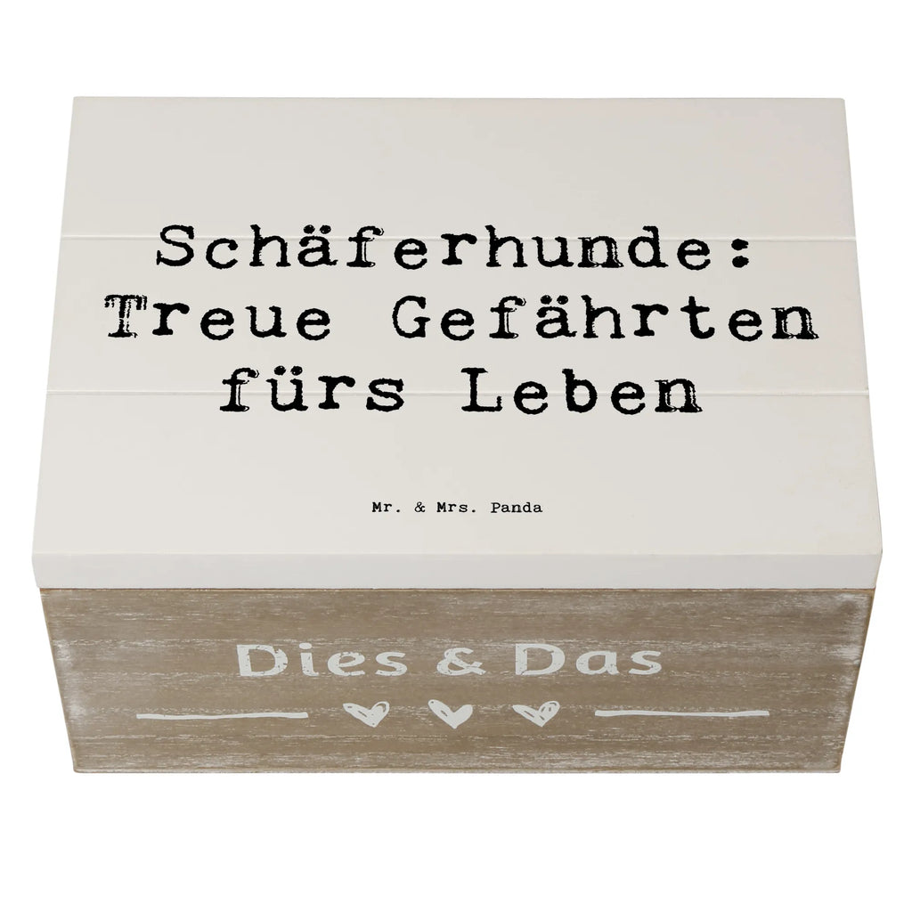 Wooden chest Saying Schäferhunde: Treue Gefährten fürs Leben XXL, Geschenkdose, Dekokiste, Erinnerungsbox, Schatulle, Geschenkbox, Aufbewahrungsbox, Erinnerungskiste, Holzkiste, Schatzkiste, Truhe, Kiste, Hund, Hunderasse, Rassehund, Hundebesitzer, Geschenk, Tierfreund, Schenken, Welpe