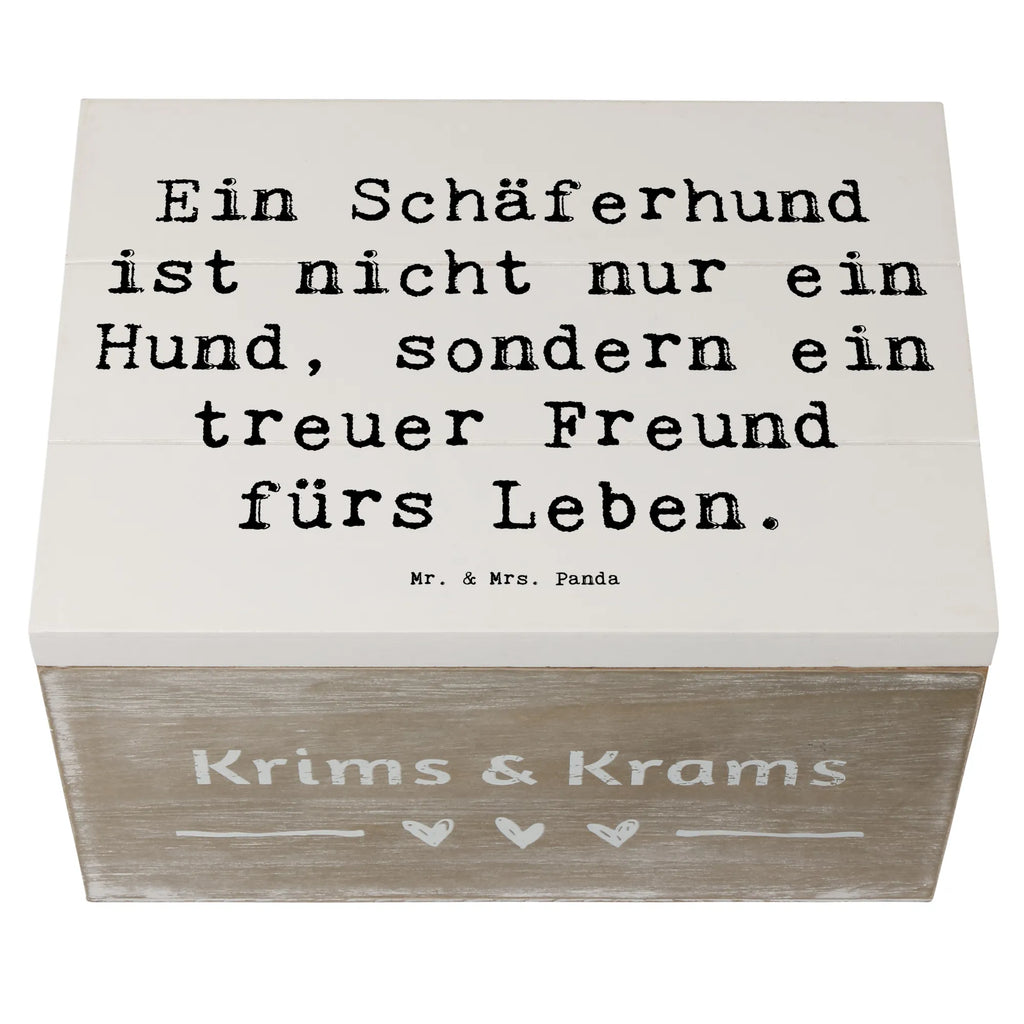 Holzkiste Spruch Schäferhund Freund XXL, Holzkiste, Geschenkdose, Erinnerungskiste, Schatzkiste, Erinnerungsbox, Truhe, Aufbewahrungsbox, Geschenkbox, Kiste, Schatulle, Dekokiste, Hund, Hunderasse, Rassehund, Hundebesitzer, Geschenk, Tierfreund, Schenken, Welpe