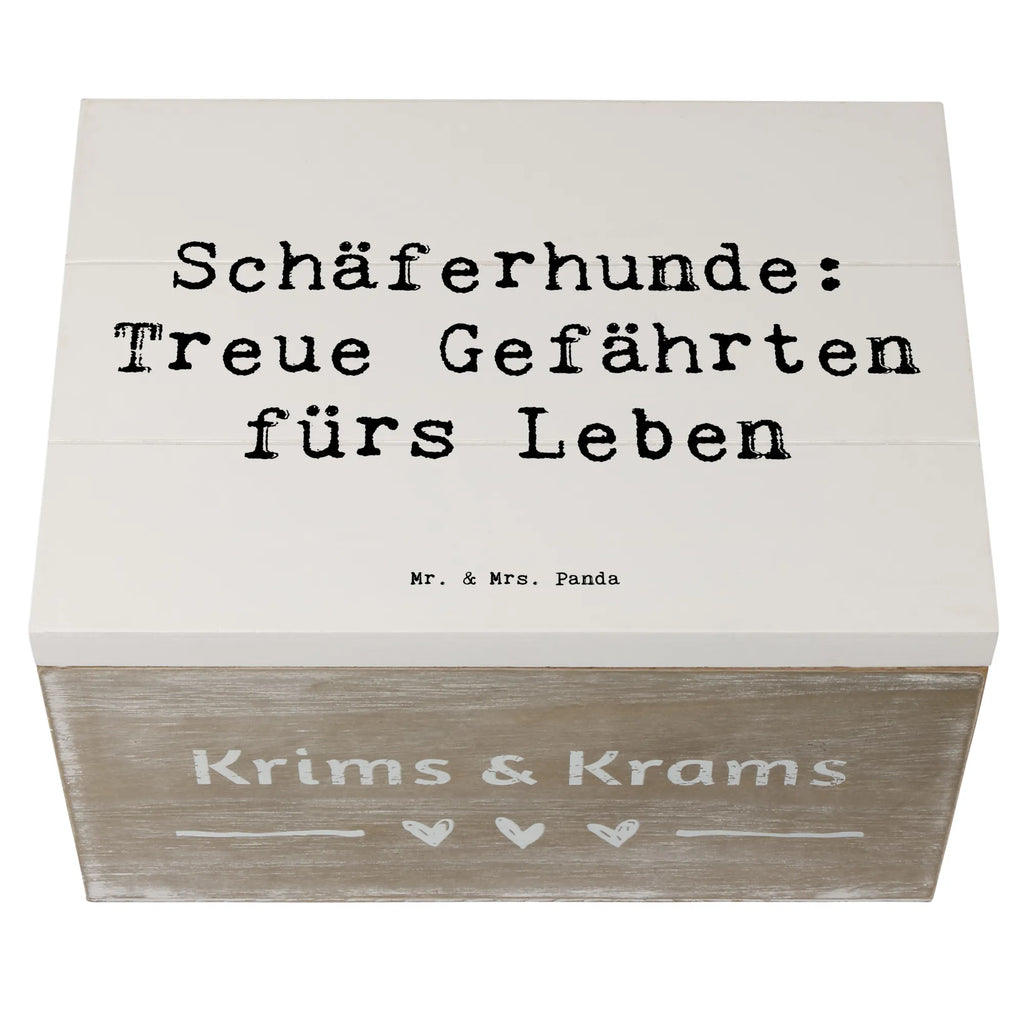 Wooden chest Saying Schäferhunde: Treue Gefährten fürs Leben XXL, Geschenkdose, Dekokiste, Erinnerungsbox, Schatulle, Geschenkbox, Aufbewahrungsbox, Erinnerungskiste, Holzkiste, Schatzkiste, Truhe, Kiste, Hund, Hunderasse, Rassehund, Hundebesitzer, Geschenk, Tierfreund, Schenken, Welpe