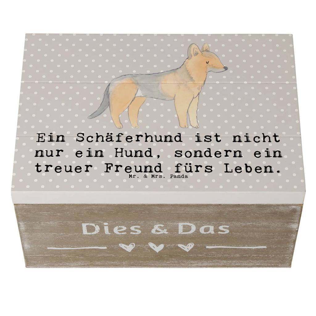 Holzkiste Schäferhund Freund Dekokiste, Schatulle, Aufbewahrungsbox, Holzkiste, Schatzkiste, Geschenkdose, XXL, Erinnerungsbox, Erinnerungskiste, Truhe, Kiste, Geschenkbox, Hund, Hunderasse, Rassehund, Hundebesitzer, Geschenk, Tierfreund, Schenken, Welpe