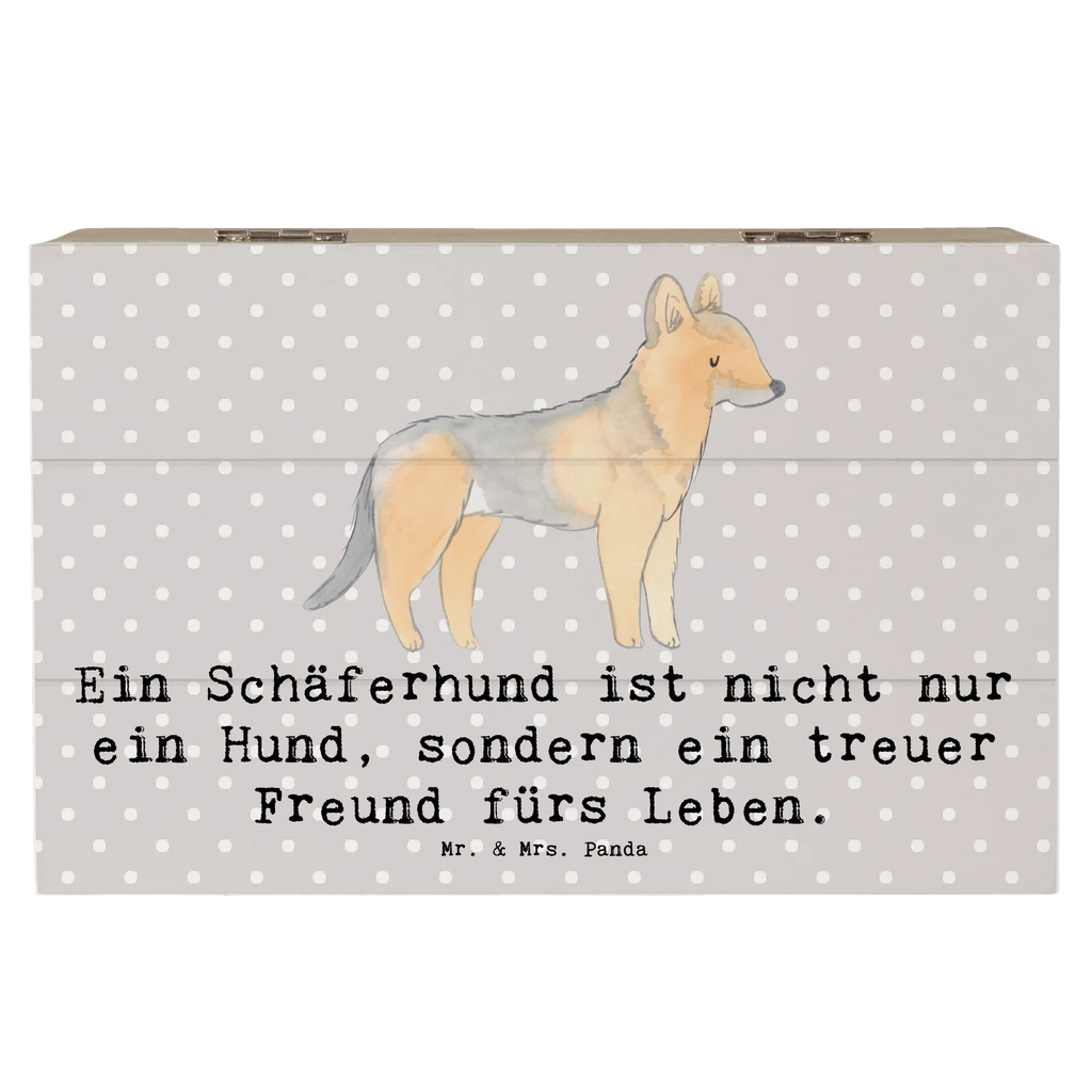 Holzkiste Schäferhund Freund Dekokiste, Schatulle, Aufbewahrungsbox, Holzkiste, Schatzkiste, Geschenkdose, XXL, Erinnerungsbox, Erinnerungskiste, Truhe, Kiste, Geschenkbox, Hund, Hunderasse, Rassehund, Hundebesitzer, Geschenk, Tierfreund, Schenken, Welpe