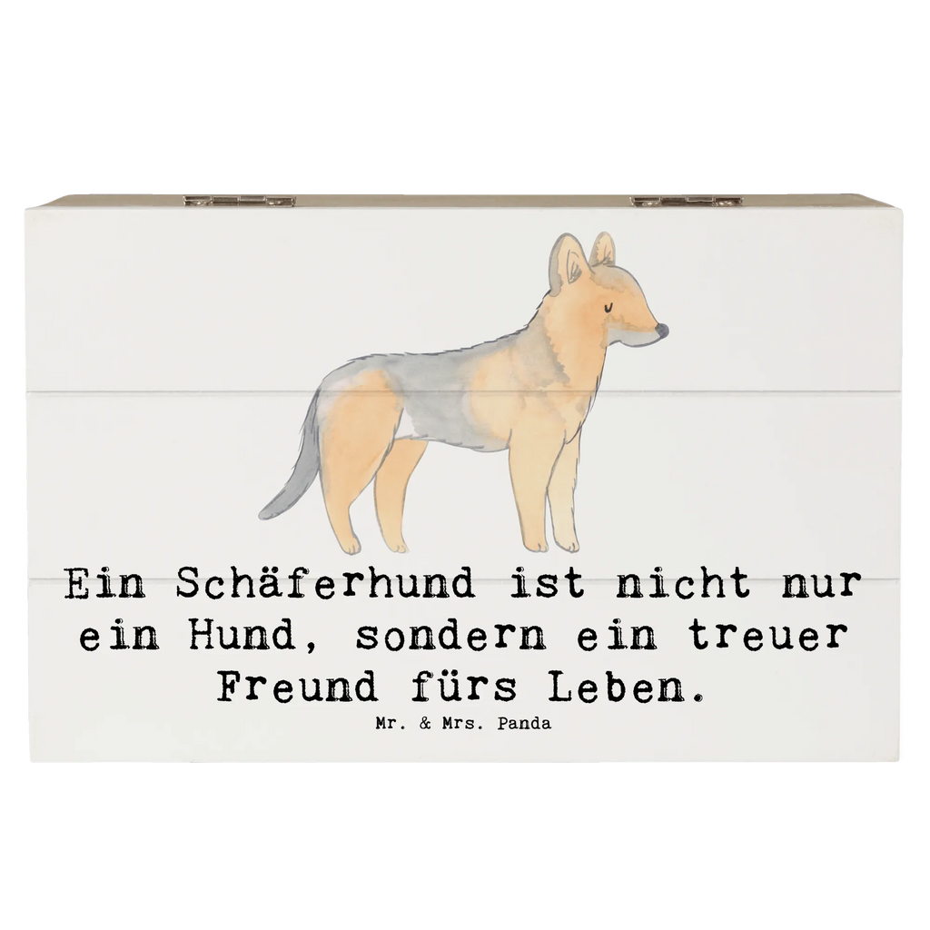 Holzkiste Schäferhund Freund Dekokiste, Schatulle, Aufbewahrungsbox, Holzkiste, Schatzkiste, Geschenkdose, XXL, Erinnerungsbox, Erinnerungskiste, Truhe, Kiste, Geschenkbox, Hund, Hunderasse, Rassehund, Hundebesitzer, Geschenk, Tierfreund, Schenken, Welpe