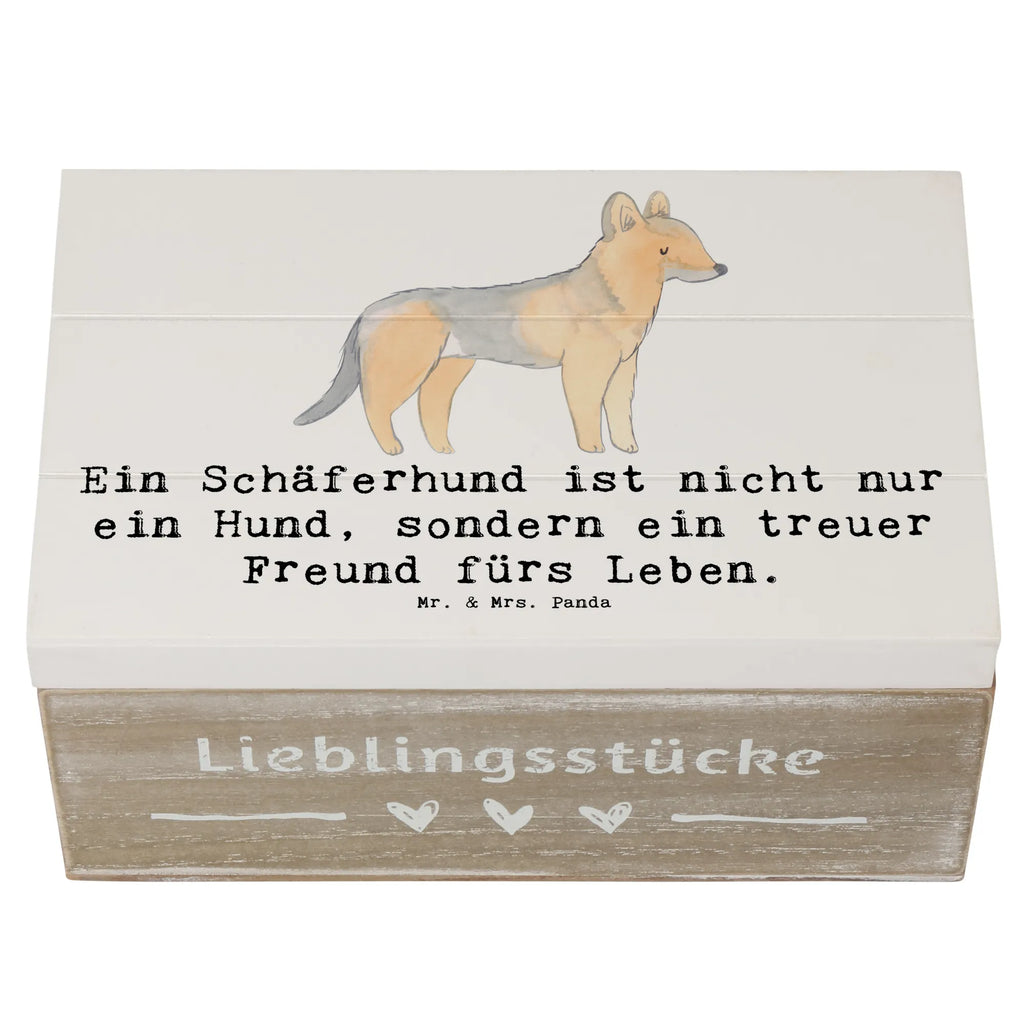 Holzkiste Schäferhund Freund Dekokiste, Schatulle, Aufbewahrungsbox, Holzkiste, Schatzkiste, Geschenkdose, XXL, Erinnerungsbox, Erinnerungskiste, Truhe, Kiste, Geschenkbox, Hund, Hunderasse, Rassehund, Hundebesitzer, Geschenk, Tierfreund, Schenken, Welpe