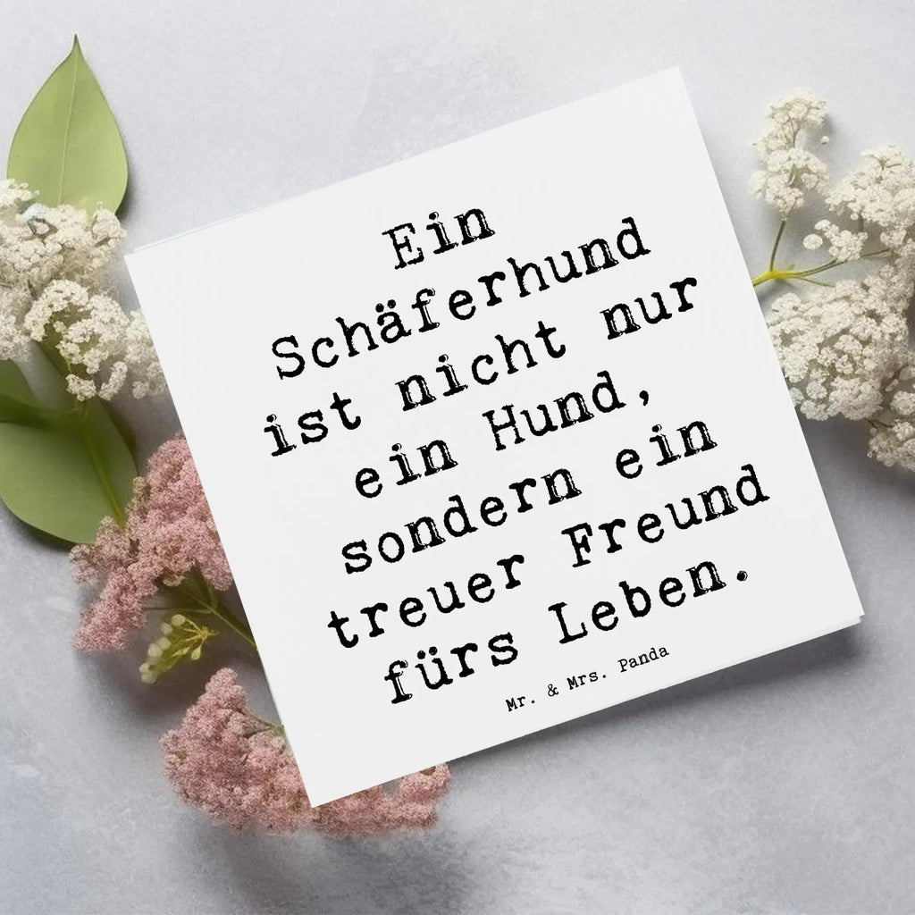 Deluxe Karte Spruch Schäferhund Freund Klappkarte, Hochzeitskarte, Hochwertige Grußkarte, Karte, Einladungskarte, Hochwertige Klappkarte, Geburtstagskarte, Grußkarte, Glückwunschkarte, Hund, Hunderasse, Rassehund, Hundebesitzer, Geschenk, Tierfreund, Schenken, Welpe