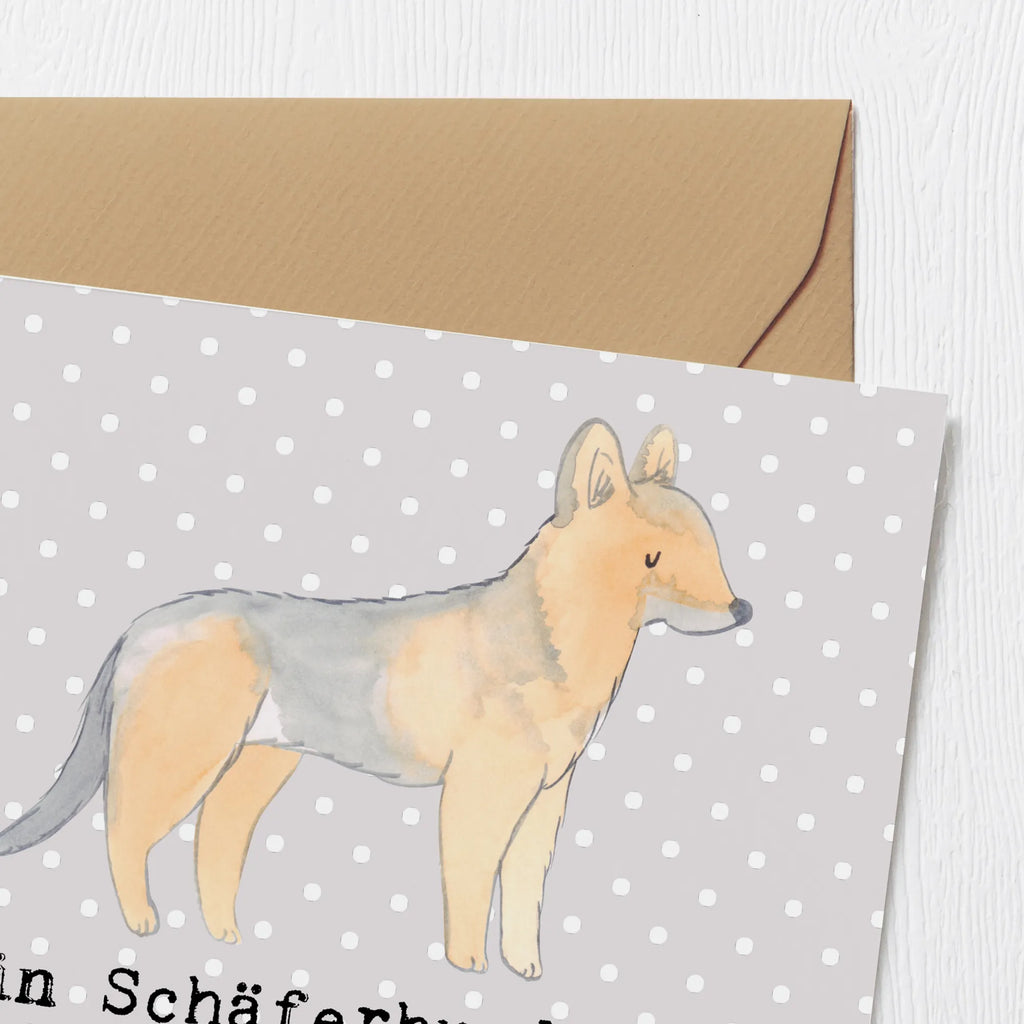 Deluxe Karte Schäferhund Freund Karte, Hochwertige Klappkarte, Geburtstagskarte, Einladungskarte, Glückwunschkarte, Grußkarte, Klappkarte, Hochwertige Grußkarte, Hochzeitskarte, Hund, Hunderasse, Rassehund, Hundebesitzer, Geschenk, Tierfreund, Schenken, Welpe