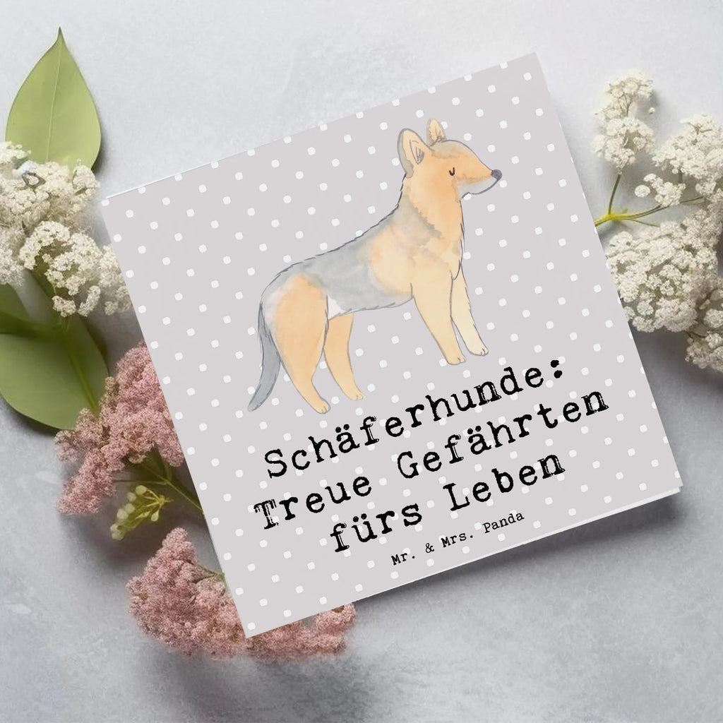 Deluxe Karte Schäferhund Gefährten Hochwertige Klappkarte, Karte, Klappkarte, Einladungskarte, Grußkarte, Glückwunschkarte, Hochwertige Grußkarte, Hochzeitskarte, Geburtstagskarte, Hund, Hunderasse, Rassehund, Hundebesitzer, Geschenk, Tierfreund, Schenken, Welpe