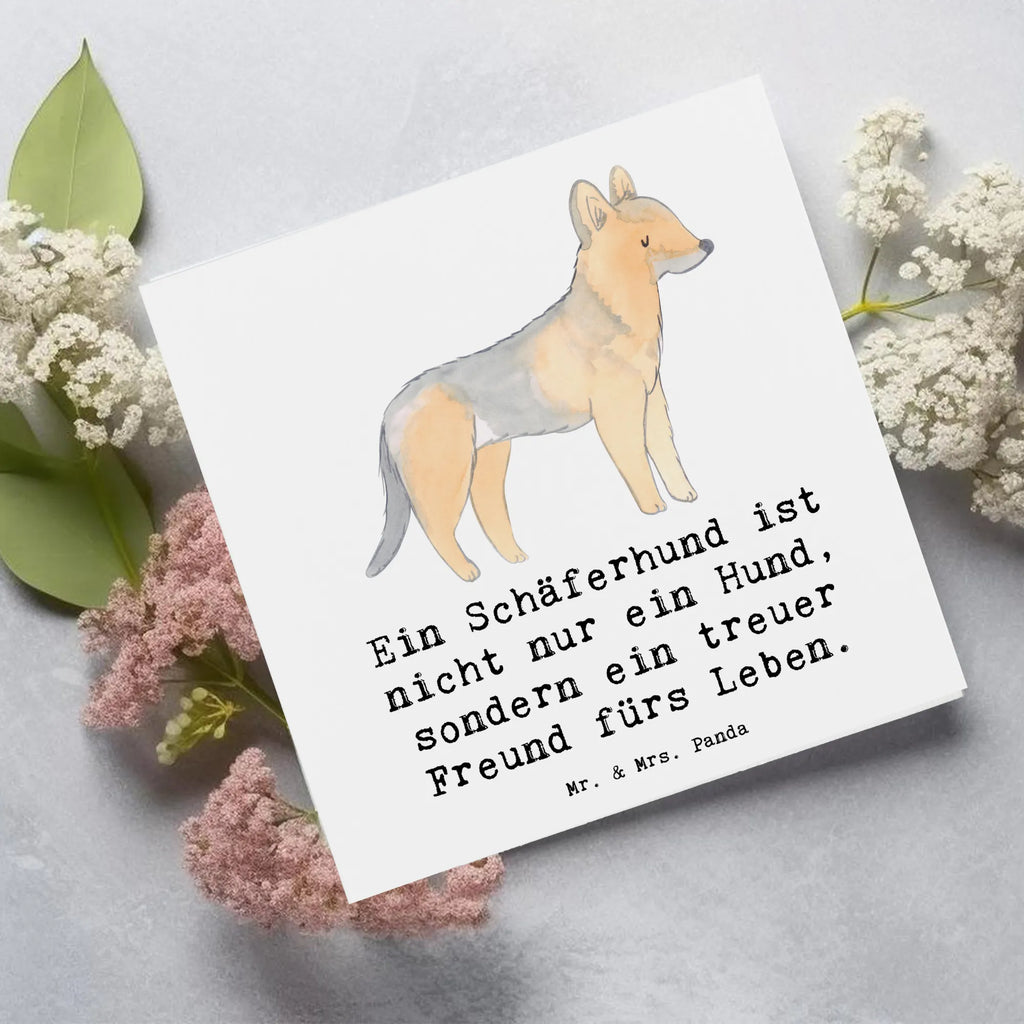 Deluxe Karte Schäferhund Freund Karte, Hochwertige Klappkarte, Geburtstagskarte, Einladungskarte, Glückwunschkarte, Grußkarte, Klappkarte, Hochwertige Grußkarte, Hochzeitskarte, Hund, Hunderasse, Rassehund, Hundebesitzer, Geschenk, Tierfreund, Schenken, Welpe