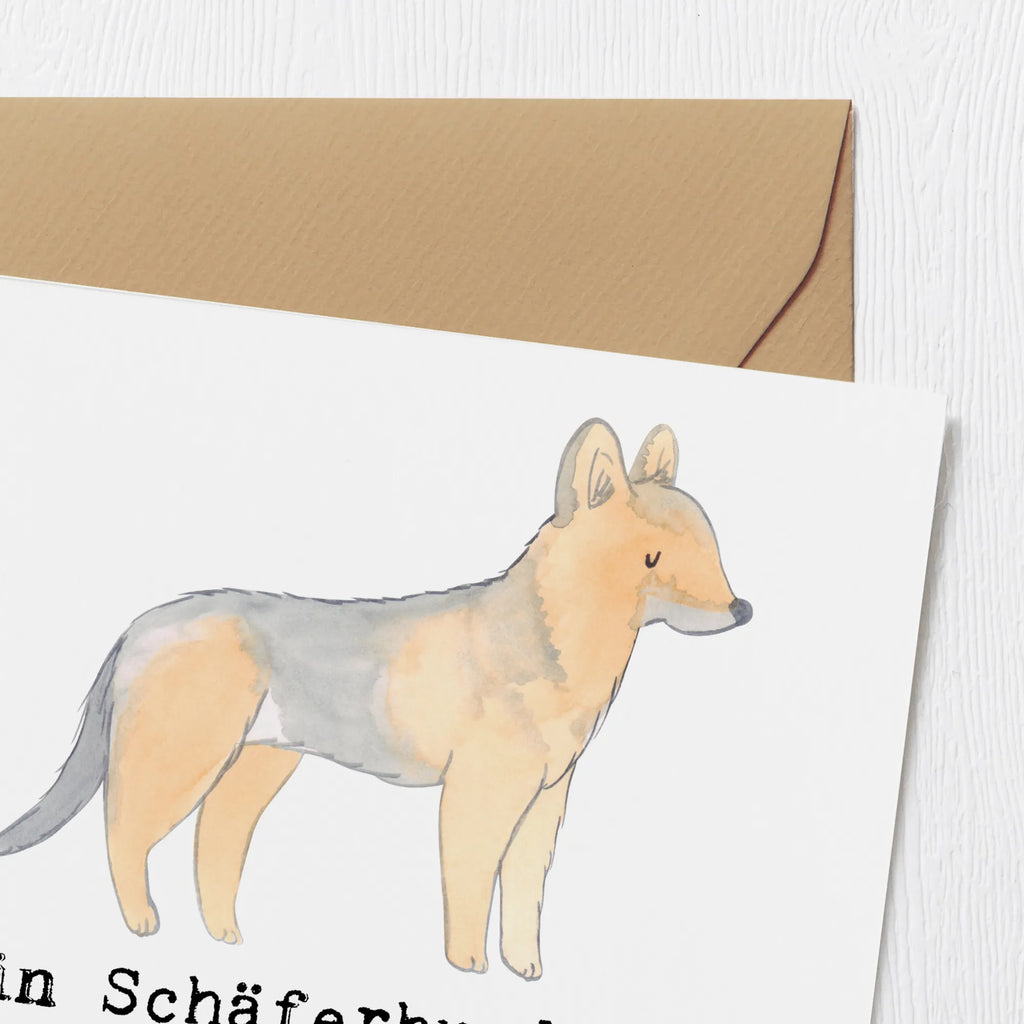 Deluxe Karte Schäferhund Freund Karte, Hochwertige Klappkarte, Geburtstagskarte, Einladungskarte, Glückwunschkarte, Grußkarte, Klappkarte, Hochwertige Grußkarte, Hochzeitskarte, Hund, Hunderasse, Rassehund, Hundebesitzer, Geschenk, Tierfreund, Schenken, Welpe