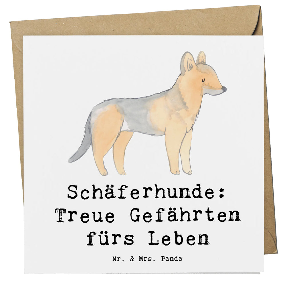 Deluxe Karte Schäferhund Gefährten Hochwertige Klappkarte, Karte, Klappkarte, Einladungskarte, Grußkarte, Glückwunschkarte, Hochwertige Grußkarte, Hochzeitskarte, Geburtstagskarte, Hund, Hunderasse, Rassehund, Hundebesitzer, Geschenk, Tierfreund, Schenken, Welpe