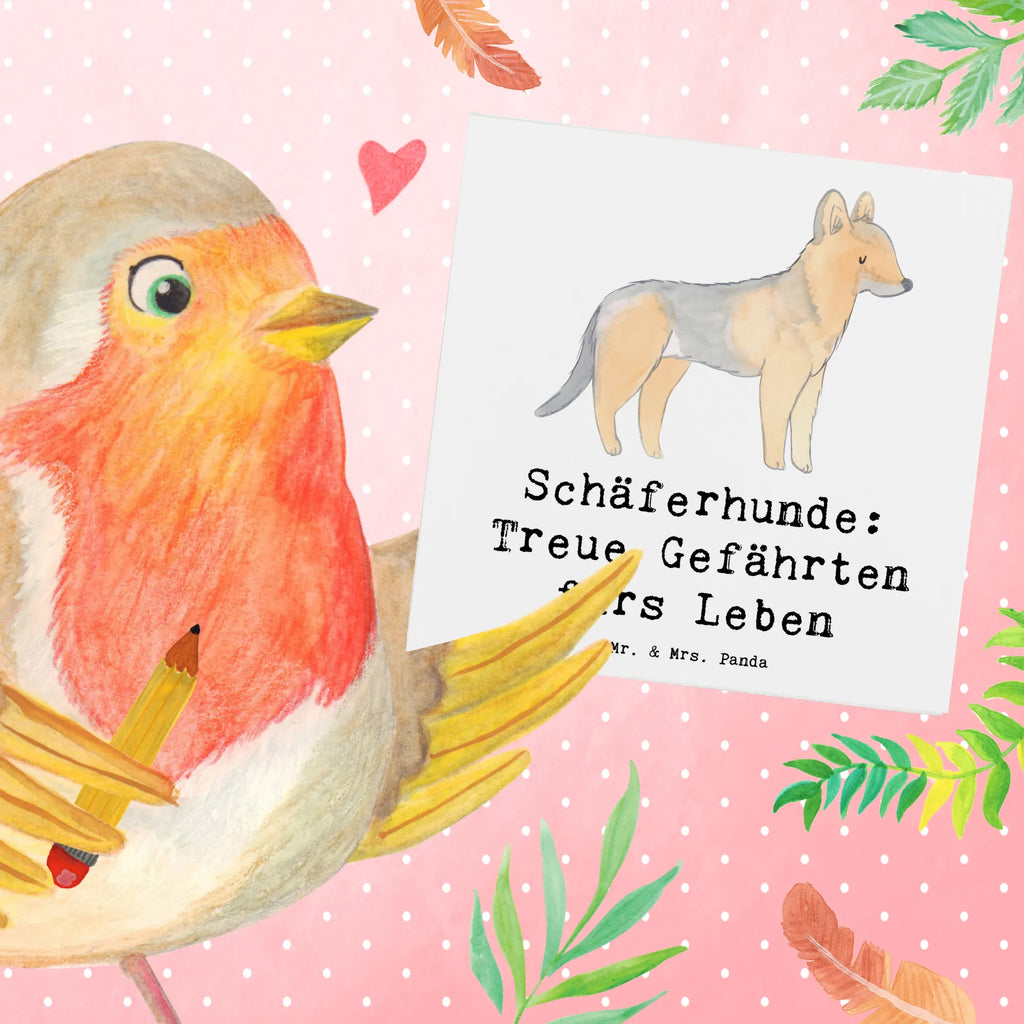 Deluxe Karte Schäferhund Gefährten Hochwertige Klappkarte, Karte, Klappkarte, Einladungskarte, Grußkarte, Glückwunschkarte, Hochwertige Grußkarte, Hochzeitskarte, Geburtstagskarte, Hund, Hunderasse, Rassehund, Hundebesitzer, Geschenk, Tierfreund, Schenken, Welpe