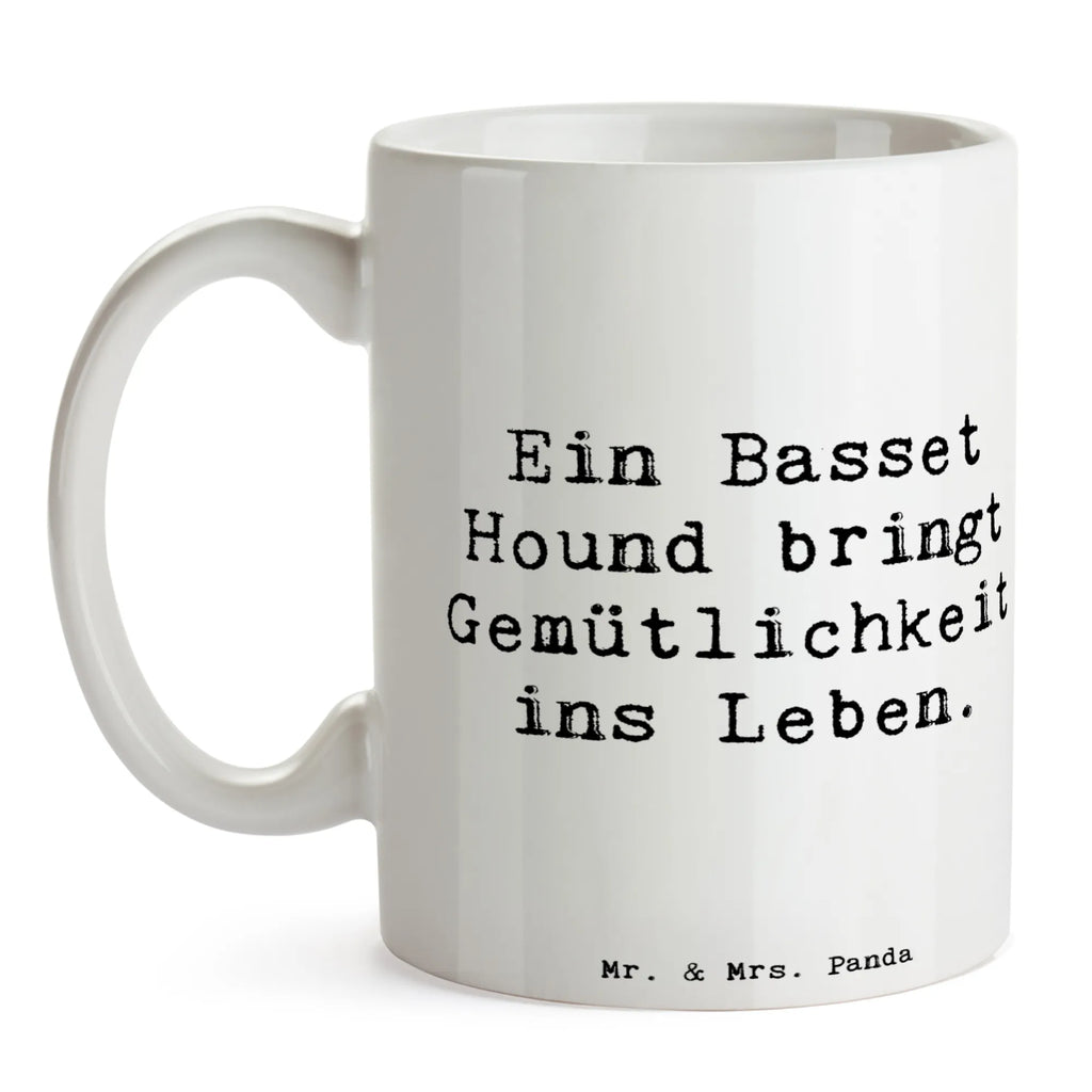 Tasse Spruch Basset Hound Gemütlichkeit Kaffeetasse, Keramiktasse, Tasse, Bürotasse, Porzellantasse, Geschenktasse, Teetasse, Tasse mit Motiven, Tasse mit Zitaten, Hund, Hunderasse, Rassehund, Hundebesitzer, Geschenk, Tierfreund, Schenken, Welpe