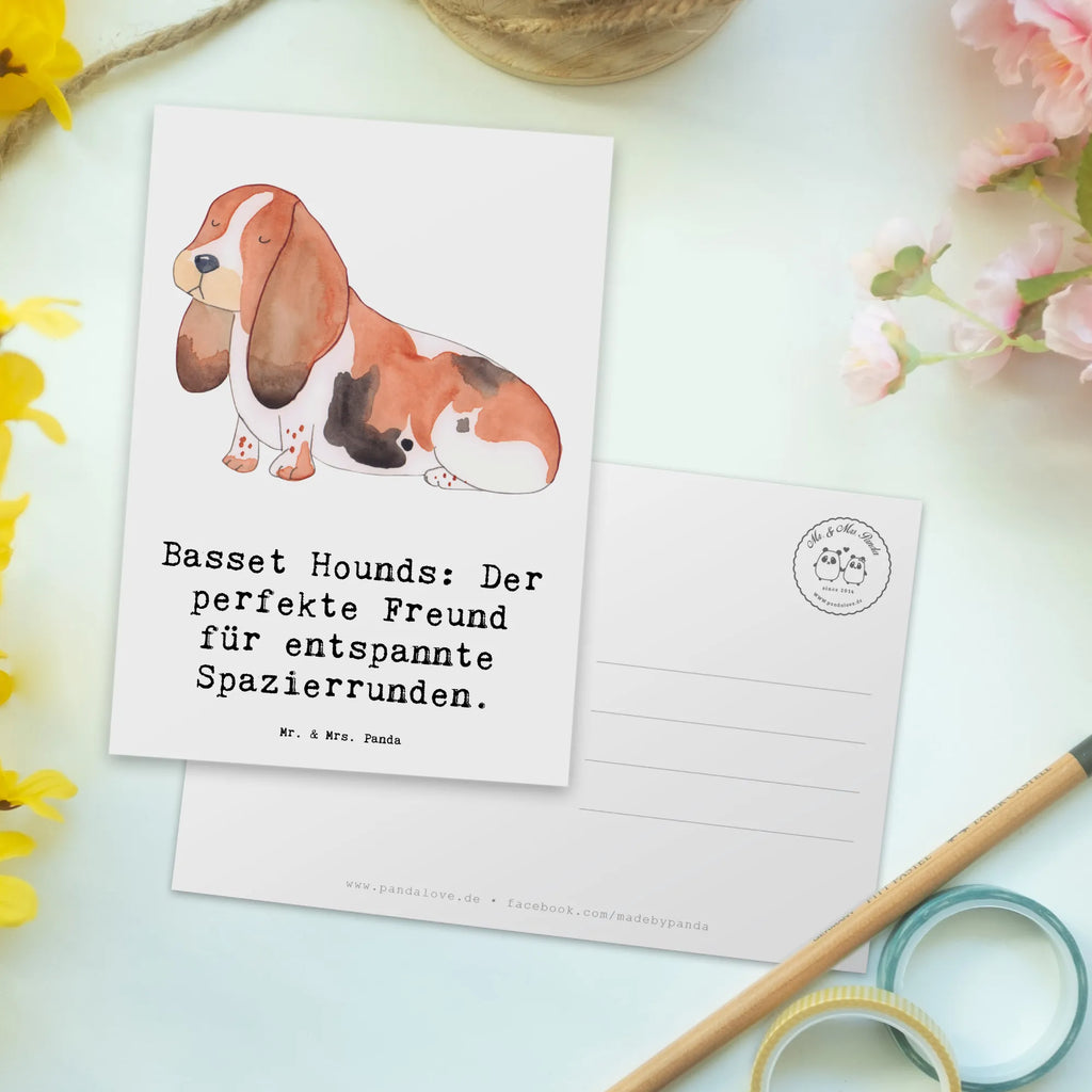 Postkarte Basset Hound Freund Karte, Geburtstagskarte, Dankeskarte, Ansichtskarte, Einladung Geburtstag, Grußkarte, Geschenkkarte, Ansichtskarten, Einladungskarten Geburtstag, Einladung, Postkarte, Einladungskarte, Hund, Hunderasse, Rassehund, Hundebesitzer, Geschenk, Tierfreund, Schenken, Welpe