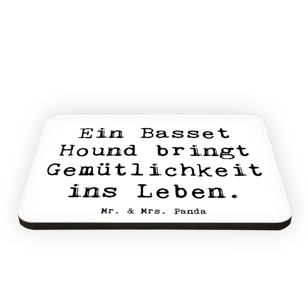 Magnet Saying Ein Basset Hound bringt Gemütlichkeit ins Leben. Motivmagnete, Kühlschrankmagnet, Kühlschrank Dekoration, Pinnwandmagnet, Dekomagnet, Notiz Magnet, Souvenir Magnet, Whiteboard Magnet, Hund, Hunderasse, Rassehund, Hundebesitzer, Geschenk, Tierfreund, Schenken, Welpe
