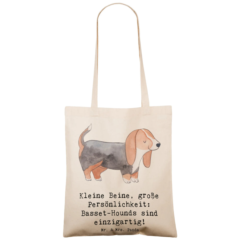 Tote bag Kleine Beine, große Persönlichkeit: Basset-Hounds sind einzigartig! Strandtasche, Einkaufstüte, Tasche, Laptoptasche, Umhängetasche, Schultertasche, Jutetasche, Stoffbeutel, Beutel, Tragetasche, Beuteltasche, Jutebeutel, Shopper, Stofftasche, Badetasche, Einkaufstasche, Hund, Hunderasse, Rassehund, Hundebesitzer, Geschenk, Tierfreund, Schenken, Welpe