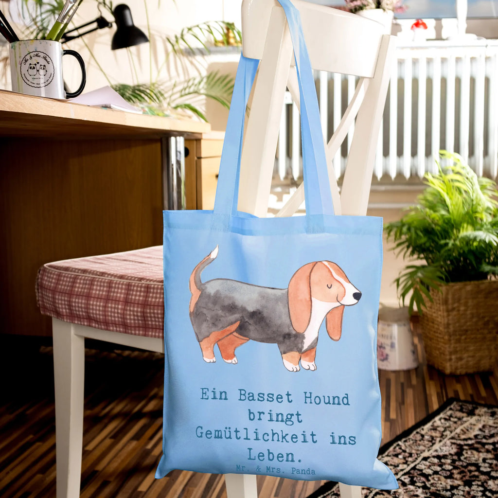 Tragetasche Basset Hound Gemütlichkeit Einkaufstasche, Tragetasche, Shopper, Umhängetasche, Jutetasche, Stoffbeutel, Schultertasche, Badetasche, Tasche, Einkaufstüte, Beutel, Laptoptasche, Jutebeutel, Beuteltasche, Strandtasche, Stofftasche, Hund, Hunderasse, Rassehund, Hundebesitzer, Geschenk, Tierfreund, Schenken, Welpe