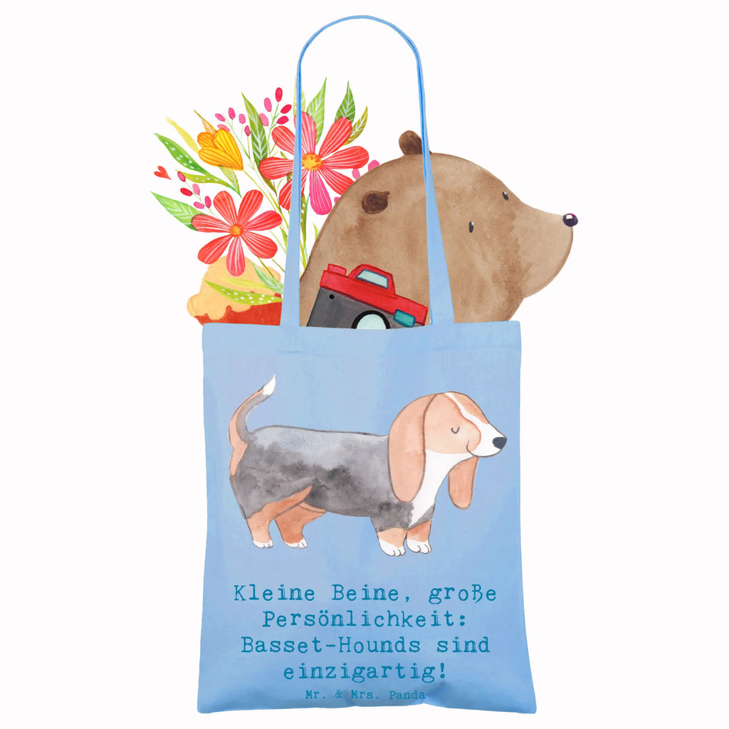 Tote bag Kleine Beine, große Persönlichkeit: Basset-Hounds sind einzigartig! Strandtasche, Einkaufstüte, Tasche, Laptoptasche, Umhängetasche, Schultertasche, Jutetasche, Stoffbeutel, Beutel, Tragetasche, Beuteltasche, Jutebeutel, Shopper, Stofftasche, Badetasche, Einkaufstasche, Hund, Hunderasse, Rassehund, Hundebesitzer, Geschenk, Tierfreund, Schenken, Welpe