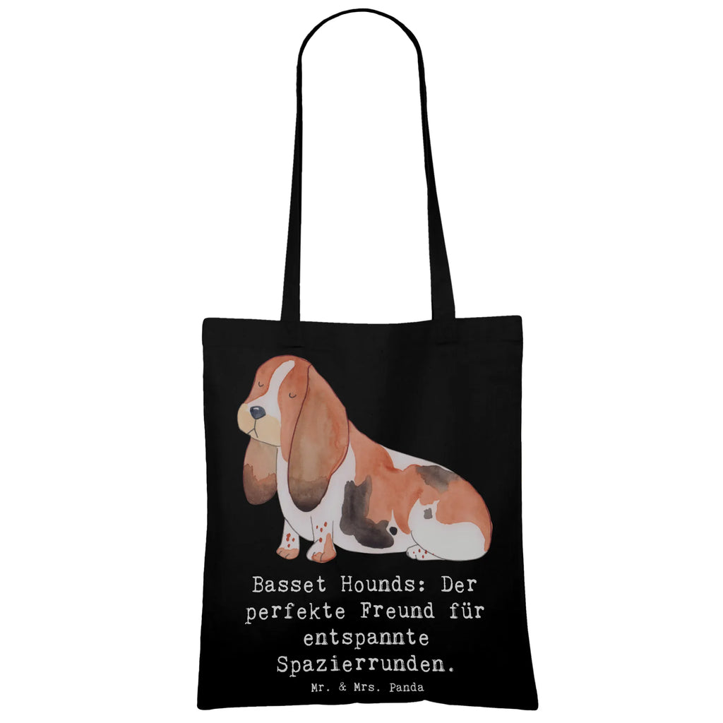 Tragetasche Basset Hound Freund Jutebeutel, Schultertasche, Shopper, Tasche, Strandtasche, Badetasche, Umhängetasche, Stofftasche, Beutel, Tragetasche, Laptoptasche, Jutetasche, Beuteltasche, Einkaufstüte, Stoffbeutel, Einkaufstasche, Hund, Hunderasse, Rassehund, Hundebesitzer, Geschenk, Tierfreund, Schenken, Welpe