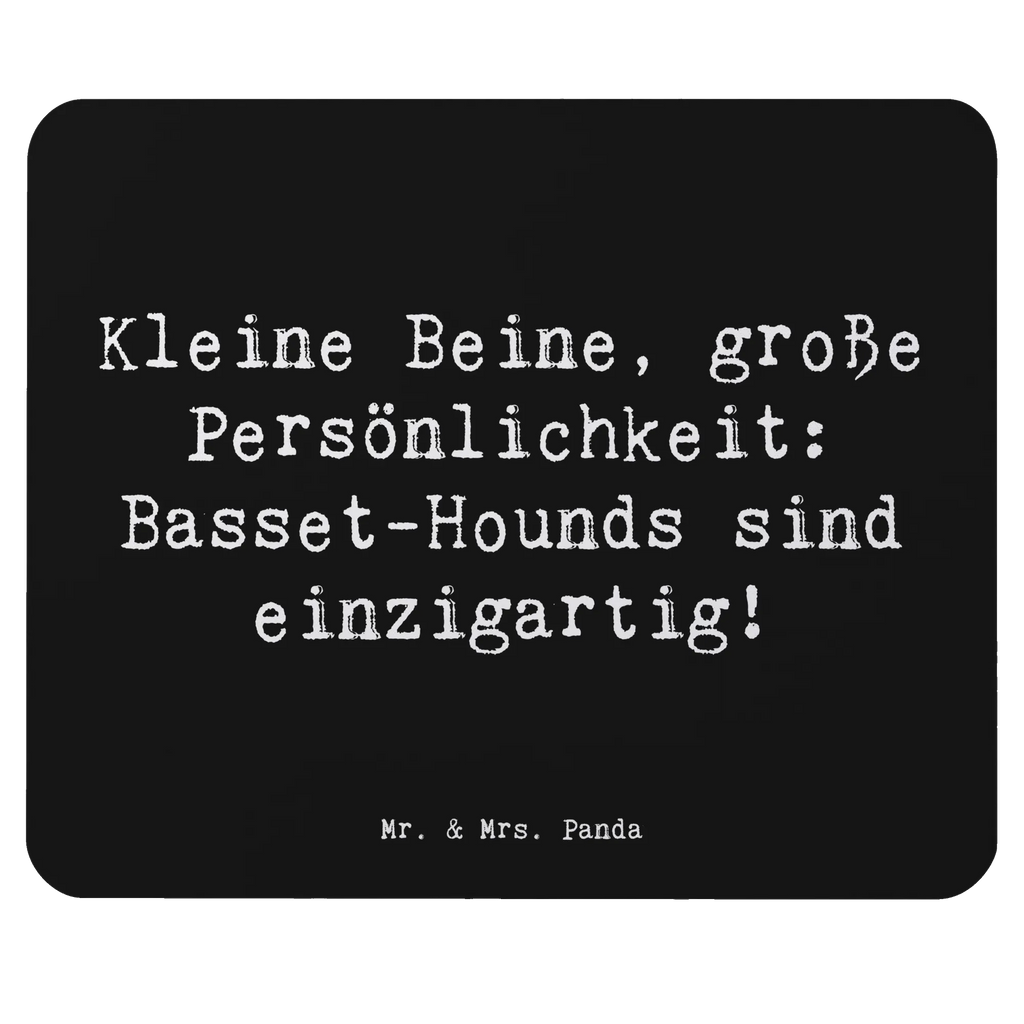 Mouse mat Saying Kleine Beine, große Persönlichkeit: Basset-Hounds sind einzigartig! Designer Mauspad, Mauspad, Büroausstattung, Mousepad, Mausunterlage, Computer zubehör, PC Zubehör, Einzigartiges Mauspad, Mauspad Büro, Arbeitszimmer, Hund, Hunderasse, Rassehund, Hundebesitzer, Geschenk, Tierfreund, Schenken, Welpe