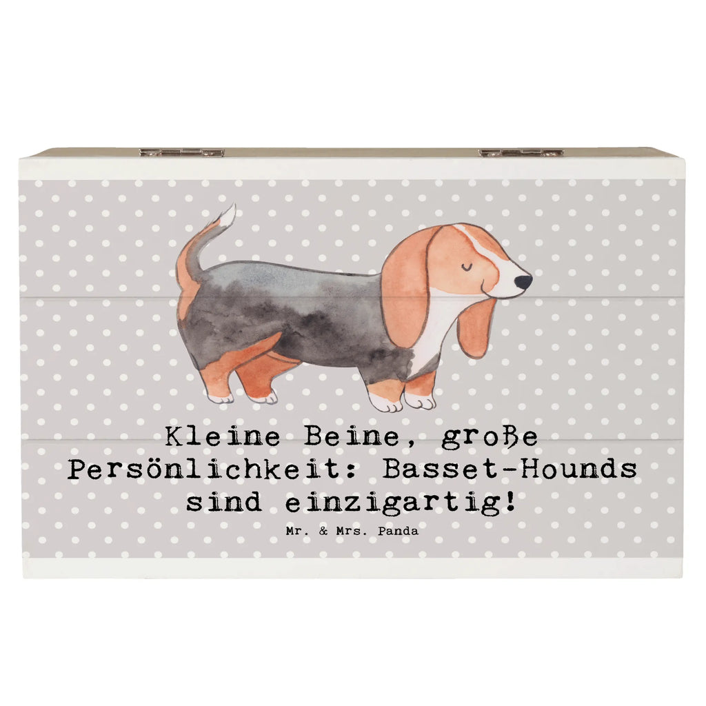 Wooden chest Kleine Beine, große Persönlichkeit: Basset-Hounds sind einzigartig! Schatulle, Kiste, Erinnerungskiste, Schatzkiste, Truhe, Dekokiste, Aufbewahrungsbox, Holzkiste, Geschenkbox, XXL, Erinnerungsbox, Geschenkdose, Hund, Hunderasse, Rassehund, Hundebesitzer, Geschenk, Tierfreund, Schenken, Welpe