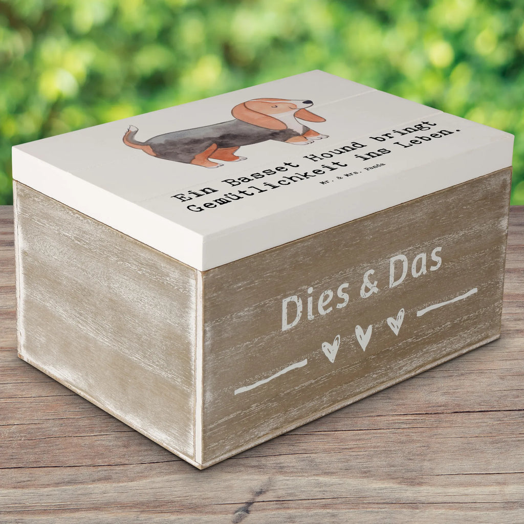 Holzkiste Basset Hound Gemütlichkeit Holzkiste, Erinnerungskiste, Geschenkbox, Geschenkdose, Kiste, Schatzkiste, Erinnerungsbox, Aufbewahrungsbox, Schatulle, Dekokiste, Truhe, XXL, Hund, Hunderasse, Rassehund, Hundebesitzer, Geschenk, Tierfreund, Schenken, Welpe