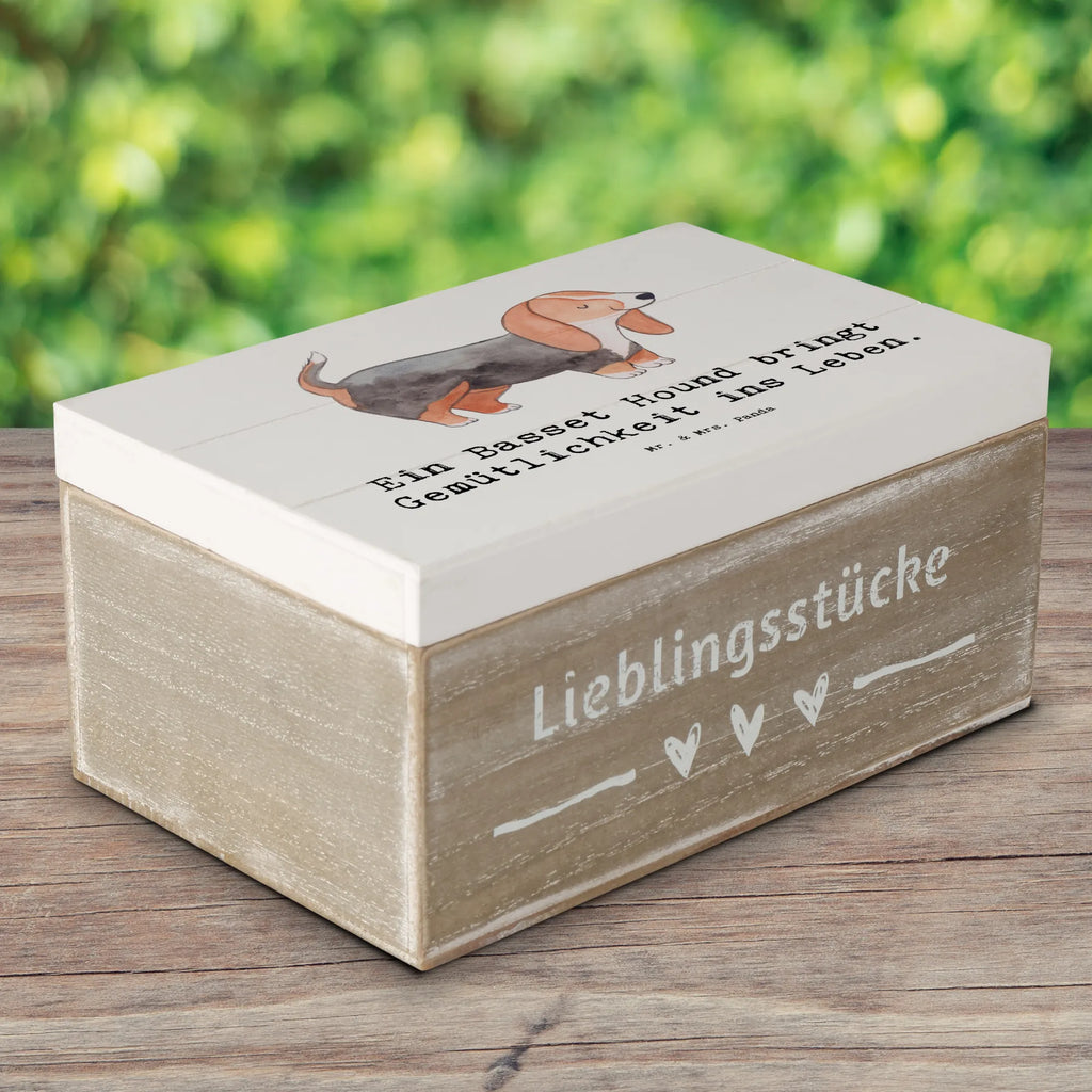 Holzkiste Basset Hound Gemütlichkeit Holzkiste, Erinnerungskiste, Geschenkbox, Geschenkdose, Kiste, Schatzkiste, Erinnerungsbox, Aufbewahrungsbox, Schatulle, Dekokiste, Truhe, XXL, Hund, Hunderasse, Rassehund, Hundebesitzer, Geschenk, Tierfreund, Schenken, Welpe