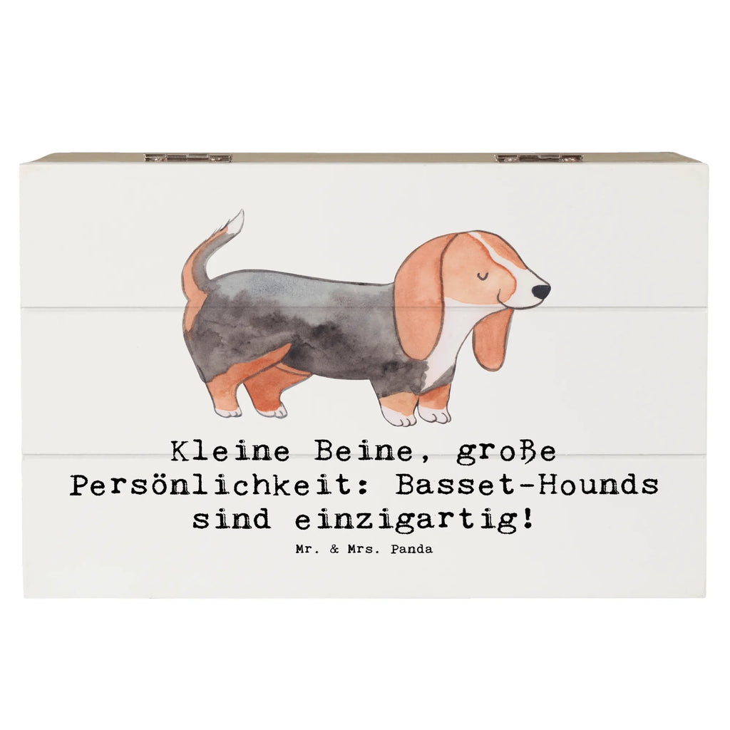 Wooden chest Kleine Beine, große Persönlichkeit: Basset-Hounds sind einzigartig! Schatulle, Kiste, Erinnerungskiste, Schatzkiste, Truhe, Dekokiste, Aufbewahrungsbox, Holzkiste, Geschenkbox, XXL, Erinnerungsbox, Geschenkdose, Hund, Hunderasse, Rassehund, Hundebesitzer, Geschenk, Tierfreund, Schenken, Welpe