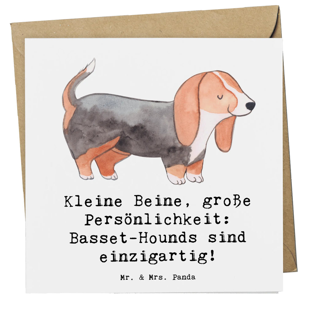 Deluxe Karte Basset Hound Persönlichkeit Hochzeitskarte, Karte, Klappkarte, Grußkarte, Hochwertige Klappkarte, Hochwertige Grußkarte, Glückwunschkarte, Einladungskarte, Geburtstagskarte, Hund, Hunderasse, Rassehund, Hundebesitzer, Geschenk, Tierfreund, Schenken, Welpe
