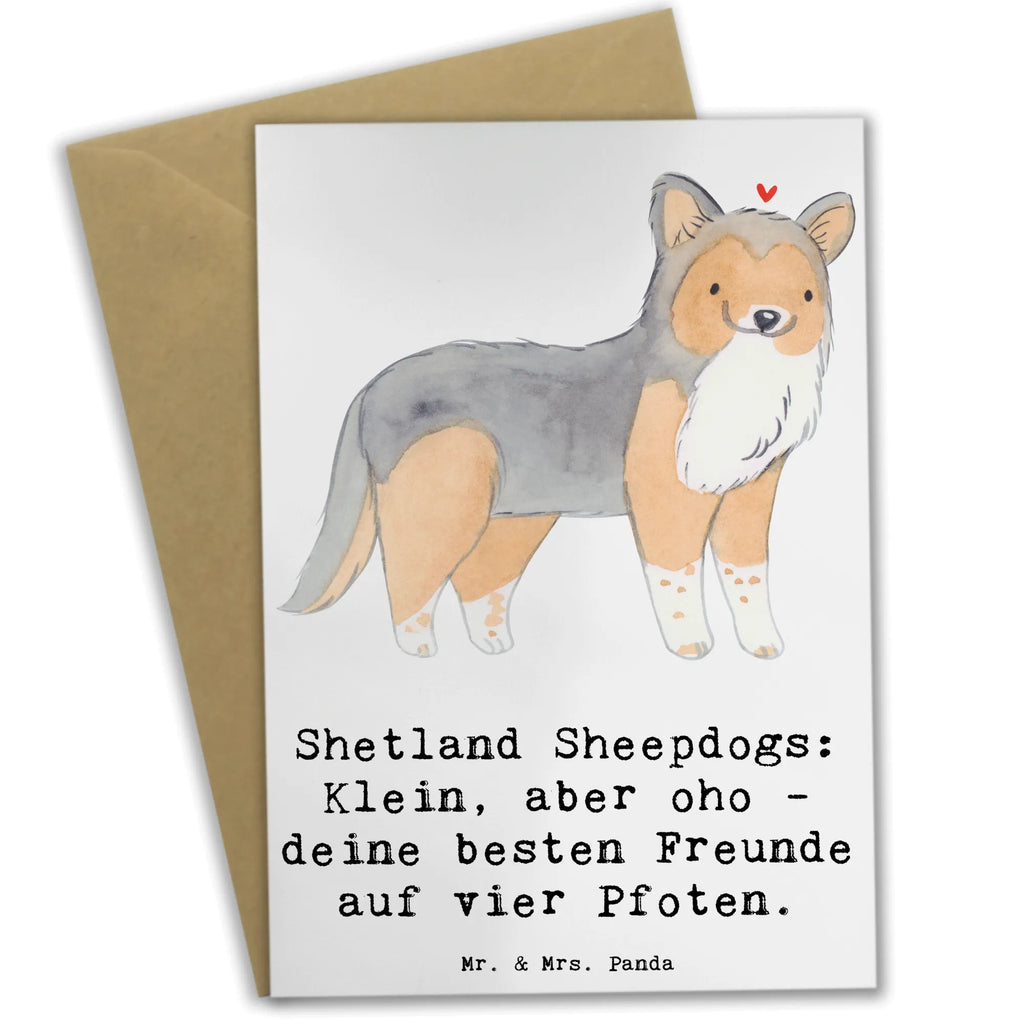 Greetings card Shetland Sheepdogs: Klein, aber oho - deine besten Freunde auf vier Pfoten. Ansichtskarten, Klappkarte, Geburtstagskarte, Grußkarte, Einladungskarte, Glückwunschkarte, Karte, Hochzeitskarte, Hund, Hunderasse, Rassehund, Hundebesitzer, Geschenk, Tierfreund, Schenken, Welpe