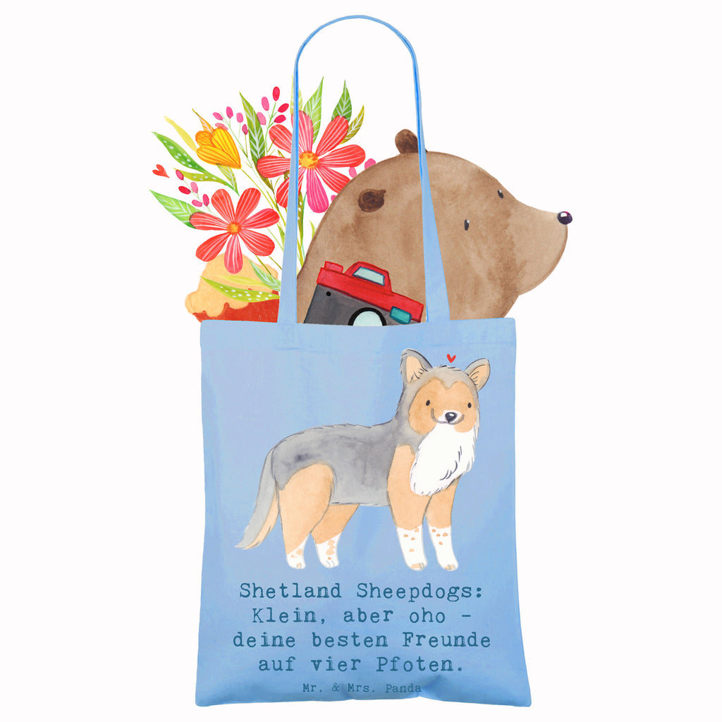 Tote bag Shetland Sheepdogs: Klein, aber oho - deine besten Freunde auf vier Pfoten. Stoffbeutel, Beuteltasche, Jutetasche, Tasche, Einkaufstasche, Beutel, Strandtasche, Badetasche, Einkaufstüte, Schultertasche, Laptoptasche, Shopper, Tragetasche, Umhängetasche, Stofftasche, Jutebeutel, Hund, Hunderasse, Rassehund, Hundebesitzer, Geschenk, Tierfreund, Schenken, Welpe