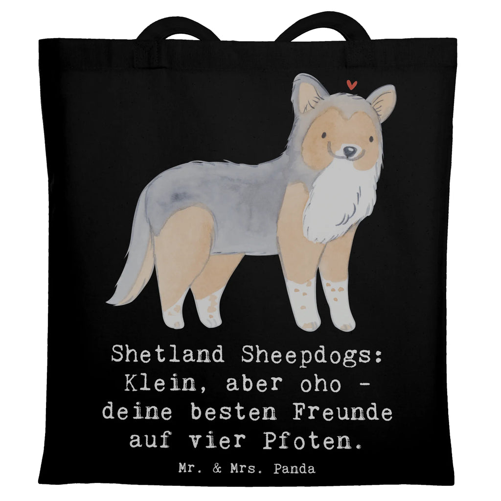 Tote bag Shetland Sheepdogs: Klein, aber oho - deine besten Freunde auf vier Pfoten. Stoffbeutel, Beuteltasche, Jutetasche, Tasche, Einkaufstasche, Beutel, Strandtasche, Badetasche, Einkaufstüte, Schultertasche, Laptoptasche, Shopper, Tragetasche, Umhängetasche, Stofftasche, Jutebeutel, Hund, Hunderasse, Rassehund, Hundebesitzer, Geschenk, Tierfreund, Schenken, Welpe