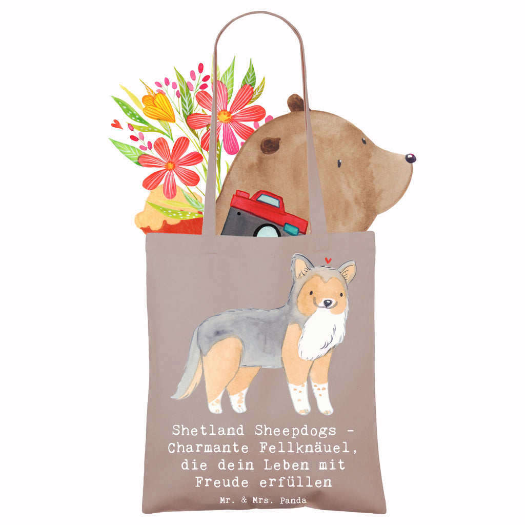 Tragetasche Shetland Sheepdog Glücksbringer Schultertasche, Laptoptasche, Jutetasche, Strandtasche, Stofftasche, Tragetasche, Tasche, Stoffbeutel, Jutebeutel, Beuteltasche, Badetasche, Umhängetasche, Shopper, Einkaufstüte, Beutel, Einkaufstasche, Hund, Hunderasse, Rassehund, Hundebesitzer, Geschenk, Tierfreund, Schenken, Welpe