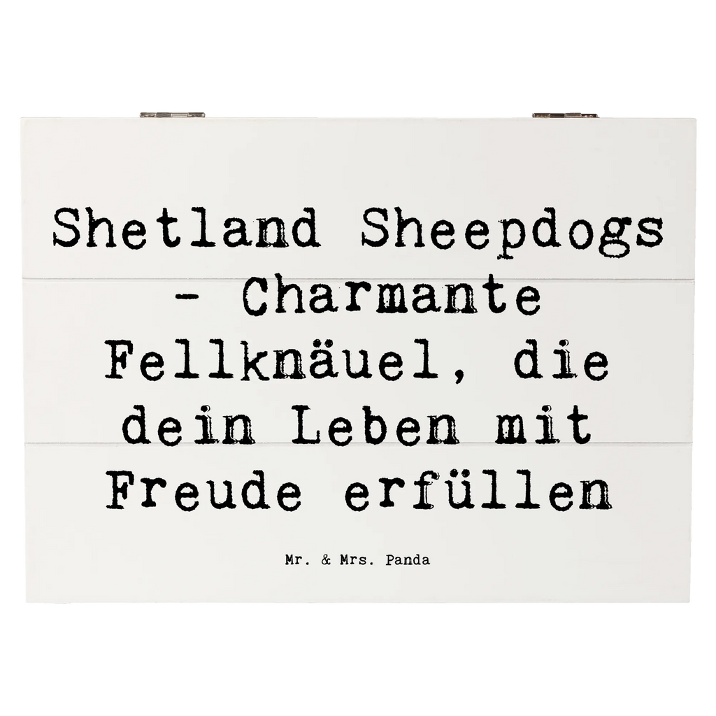 Holzkiste Spruch Shetland Sheepdog Glücksbringer Erinnerungskiste, Erinnerungsbox, Holzkiste, Truhe, Schatzkiste, XXL, Geschenkdose, Dekokiste, Aufbewahrungsbox, Geschenkbox, Schatulle, Kiste, Hund, Hunderasse, Rassehund, Hundebesitzer, Geschenk, Tierfreund, Schenken, Welpe