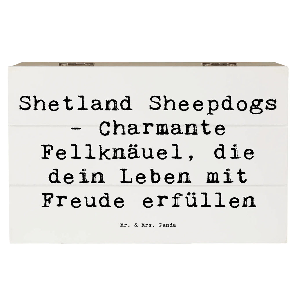 Holzkiste Spruch Shetland Sheepdog Glücksbringer Erinnerungskiste, Erinnerungsbox, Holzkiste, Truhe, Schatzkiste, XXL, Geschenkdose, Dekokiste, Aufbewahrungsbox, Geschenkbox, Schatulle, Kiste, Hund, Hunderasse, Rassehund, Hundebesitzer, Geschenk, Tierfreund, Schenken, Welpe