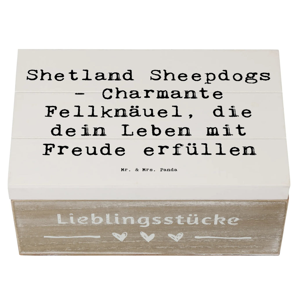 Holzkiste Spruch Shetland Sheepdog Glücksbringer Erinnerungskiste, Erinnerungsbox, Holzkiste, Truhe, Schatzkiste, XXL, Geschenkdose, Dekokiste, Aufbewahrungsbox, Geschenkbox, Schatulle, Kiste, Hund, Hunderasse, Rassehund, Hundebesitzer, Geschenk, Tierfreund, Schenken, Welpe