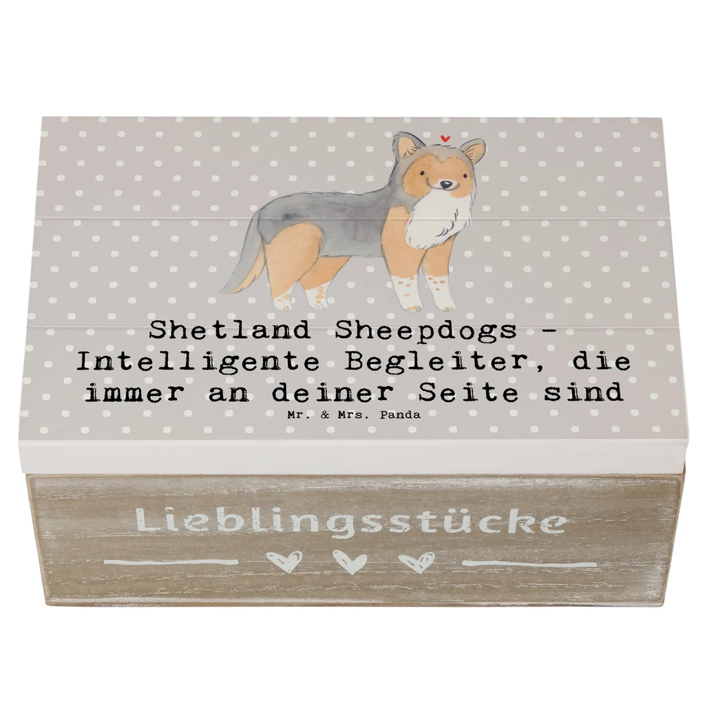 Holzkiste Shetland Sheepdog Freund Dekokiste, Schatulle, Geschenkdose, Truhe, Schatzkiste, Holzkiste, Geschenkbox, Aufbewahrungsbox, Erinnerungskiste, Erinnerungsbox, Kiste, XXL, Hund, Hunderasse, Rassehund, Hundebesitzer, Geschenk, Tierfreund, Schenken, Welpe