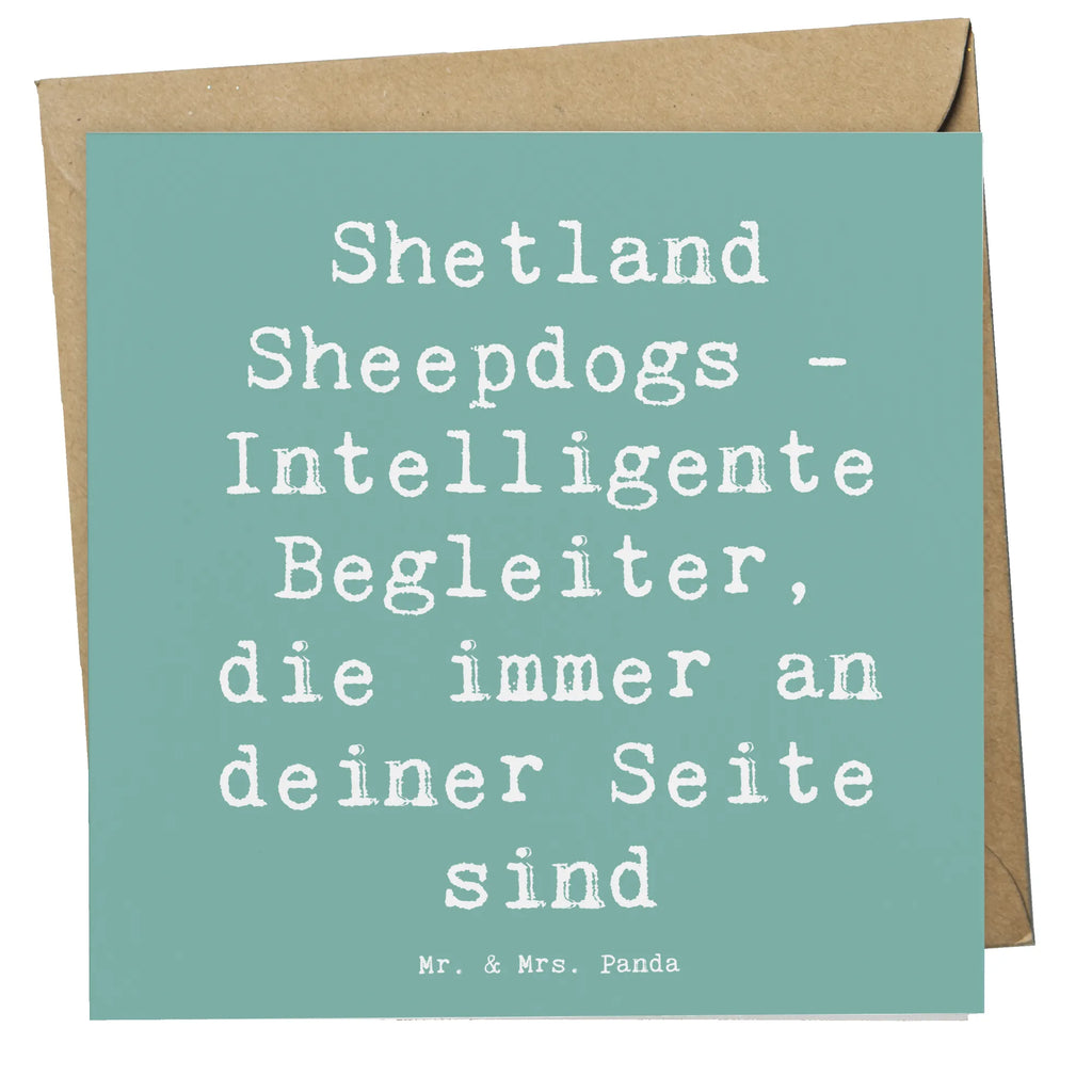 Deluxe Karte Spruch Shetland Sheepdog Freund Hochwertige Klappkarte, Klappkarte, Hochzeitskarte, Karte, Hochwertige Grußkarte, Glückwunschkarte, Geburtstagskarte, Einladungskarte, Grußkarte, Hund, Hunderasse, Rassehund, Hundebesitzer, Geschenk, Tierfreund, Schenken, Welpe
