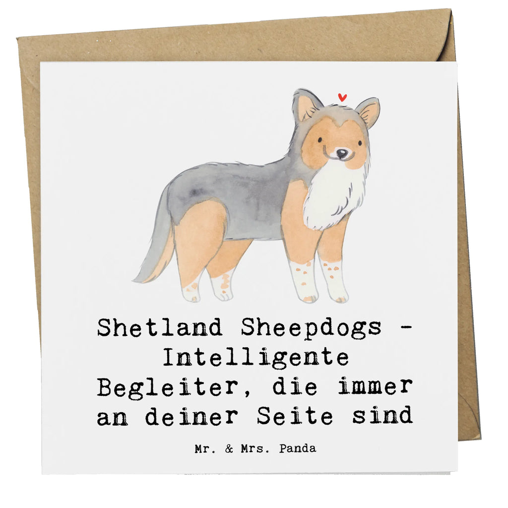 Deluxe Karte Shetland Sheepdog Freund Karte, Einladungskarte, Geburtstagskarte, Glückwunschkarte, Klappkarte, Hochwertige Klappkarte, Hochzeitskarte, Hochwertige Grußkarte, Grußkarte, Hund, Hunderasse, Rassehund, Hundebesitzer, Geschenk, Tierfreund, Schenken, Welpe