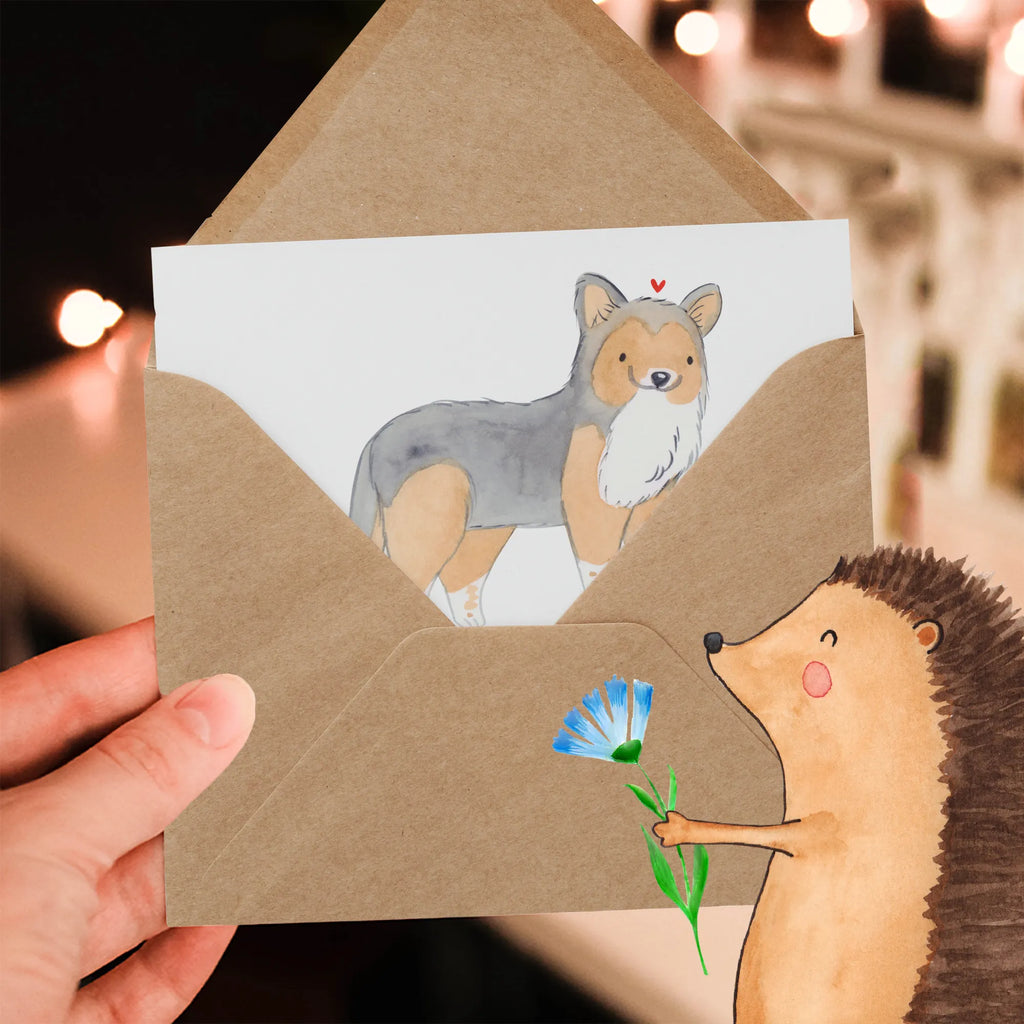 Deluxe Karte Shetland Sheepdog Freund Karte, Einladungskarte, Geburtstagskarte, Glückwunschkarte, Klappkarte, Hochwertige Klappkarte, Hochzeitskarte, Hochwertige Grußkarte, Grußkarte, Hund, Hunderasse, Rassehund, Hundebesitzer, Geschenk, Tierfreund, Schenken, Welpe