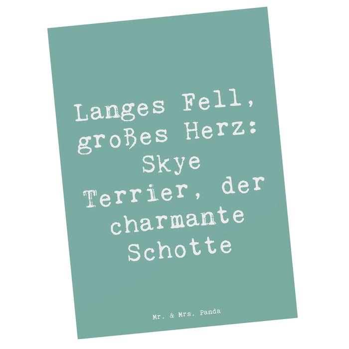 Postkarte Spruch Skye Terrier