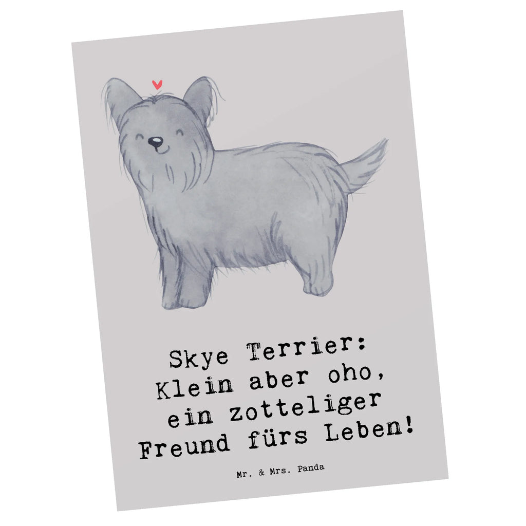Postkarte Skye Terrier Freund Einladungskarte, Dankeskarte, Ansichtskarten, Ansichtskarte, Postkarte, Einladungskarten Geburtstag, Karte, Geschenkkarte, Grußkarte, Einladung, Einladung Geburtstag, Geburtstagskarte, Hund, Hunderasse, Rassehund, Hundebesitzer, Geschenk, Tierfreund, Schenken, Welpe
