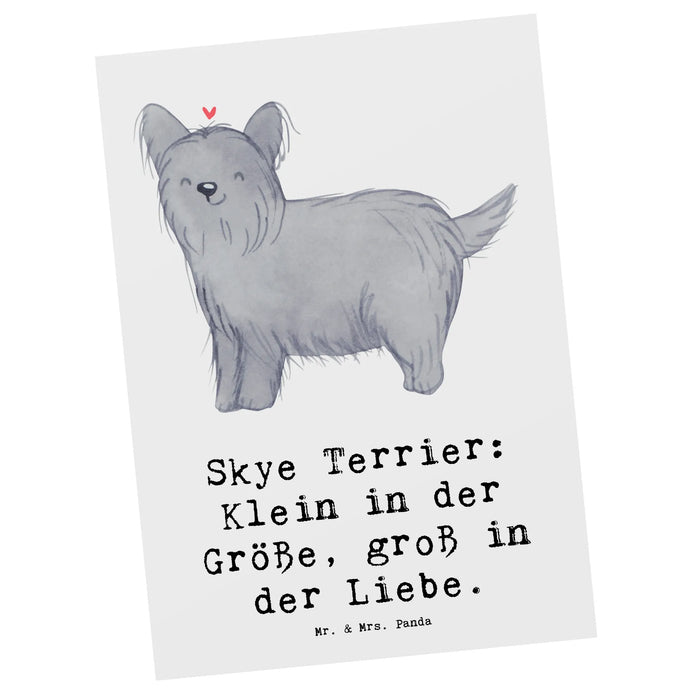 Postkarte Skye Terrier Liebe
