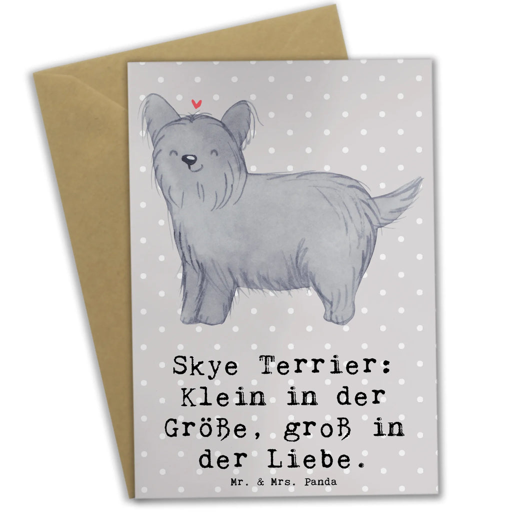 Grußkarte Skye Terrier Liebe Grußkarte, Karte, Einladungskarte, Glückwunschkarte, Geburtstagskarte, Ansichtskarten, Klappkarte, Hochzeitskarte, Hund, Hunderasse, Rassehund, Hundebesitzer, Geschenk, Tierfreund, Schenken, Welpe