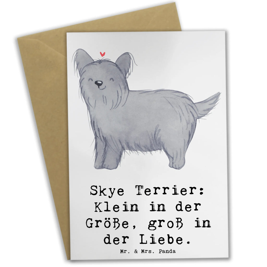 Grußkarte Skye Terrier Liebe Grußkarte, Karte, Einladungskarte, Glückwunschkarte, Geburtstagskarte, Ansichtskarten, Klappkarte, Hochzeitskarte, Hund, Hunderasse, Rassehund, Hundebesitzer, Geschenk, Tierfreund, Schenken, Welpe