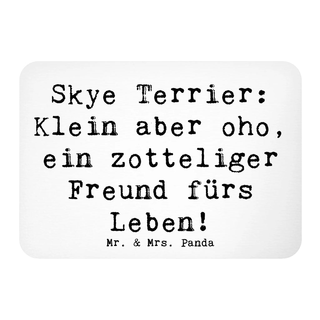 Magnet Saying Skye Terrier: Klein aber oho, ein zotteliger Freund fürs Leben! Kühlschrankmagnet, Whiteboard Magnet, Dekomagnet, Notiz Magnet, Pinnwandmagnet, Kühlschrank Dekoration, Motivmagnete, Souvenir Magnet, Hund, Hunderasse, Rassehund, Hundebesitzer, Geschenk, Tierfreund, Schenken, Welpe